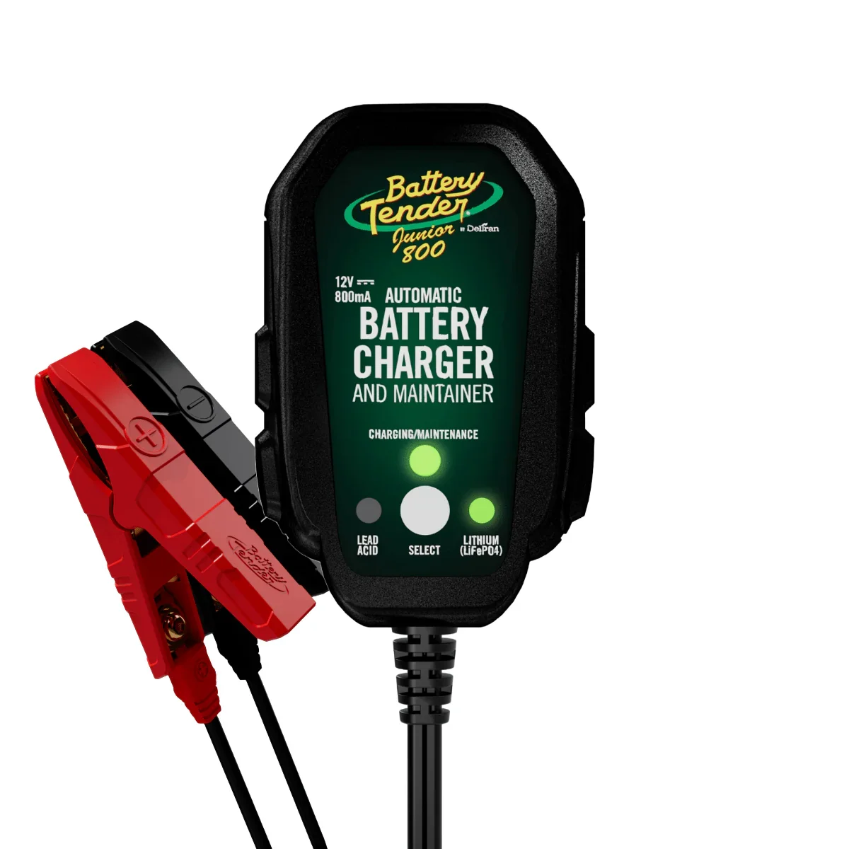 Battery Tender Junior 1 AMP 12V Selectable Chemistry Battery Charger and Maintainer