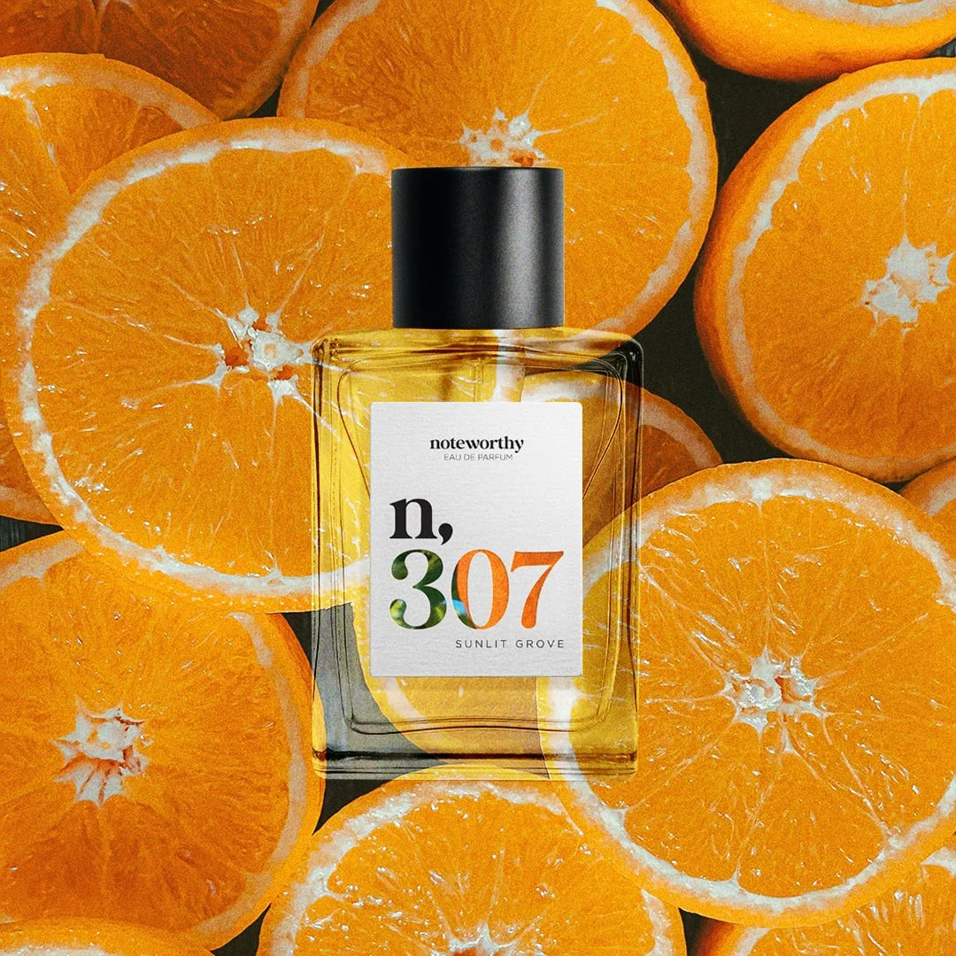 Noteworthy n,307 Eau De Parfum | Sunlit Grove | Mandarin and Sandalwood Fragrance