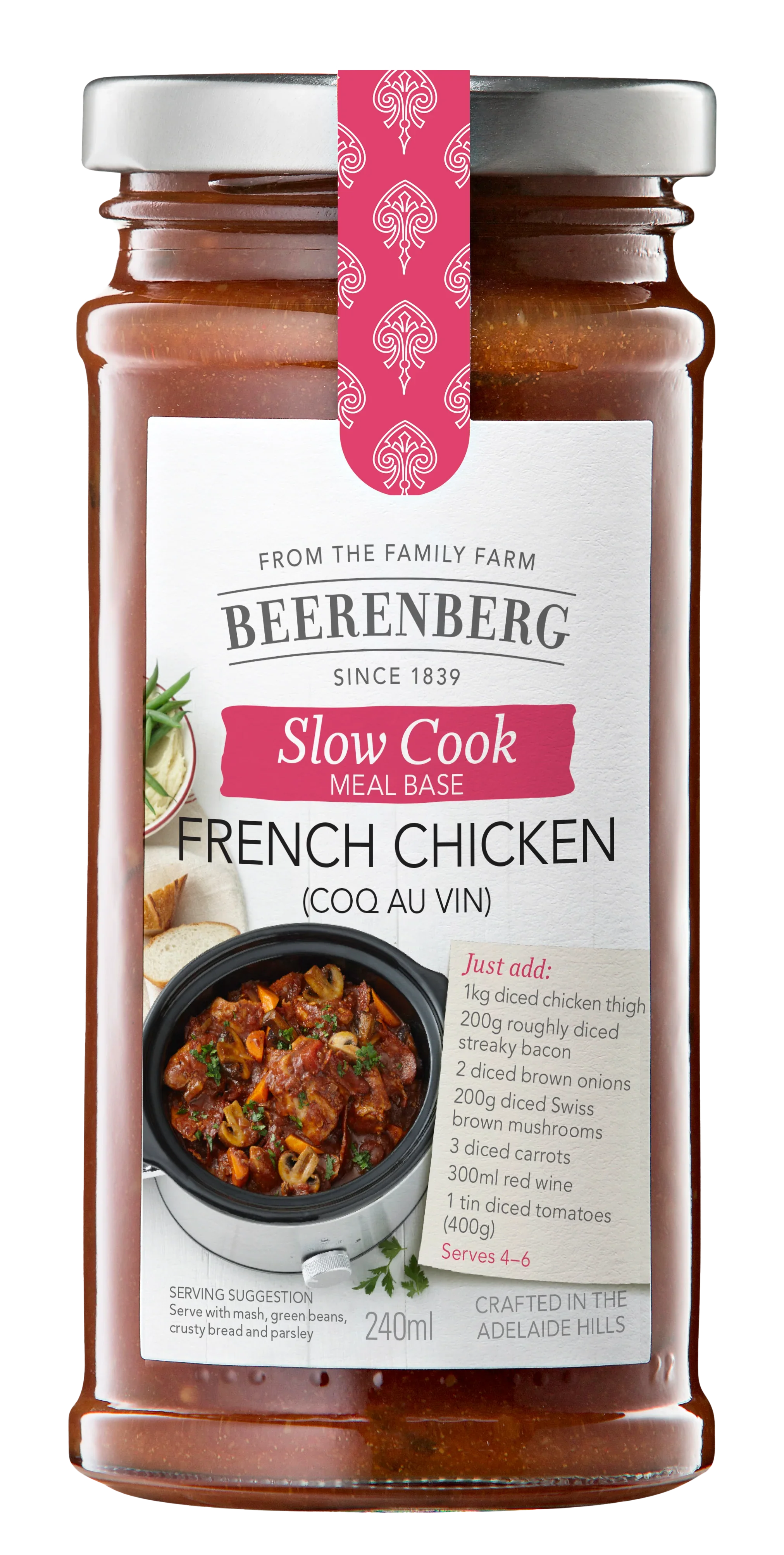 Slow Cooker French Chicken (Coq au Vin)