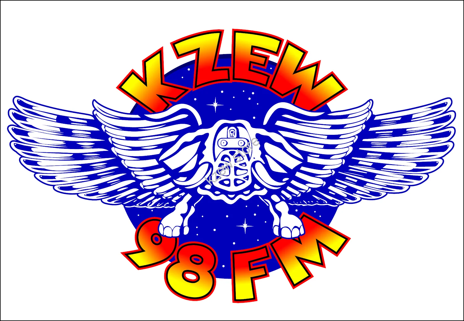 Blue Winged ZooLoo KZEW Sticker