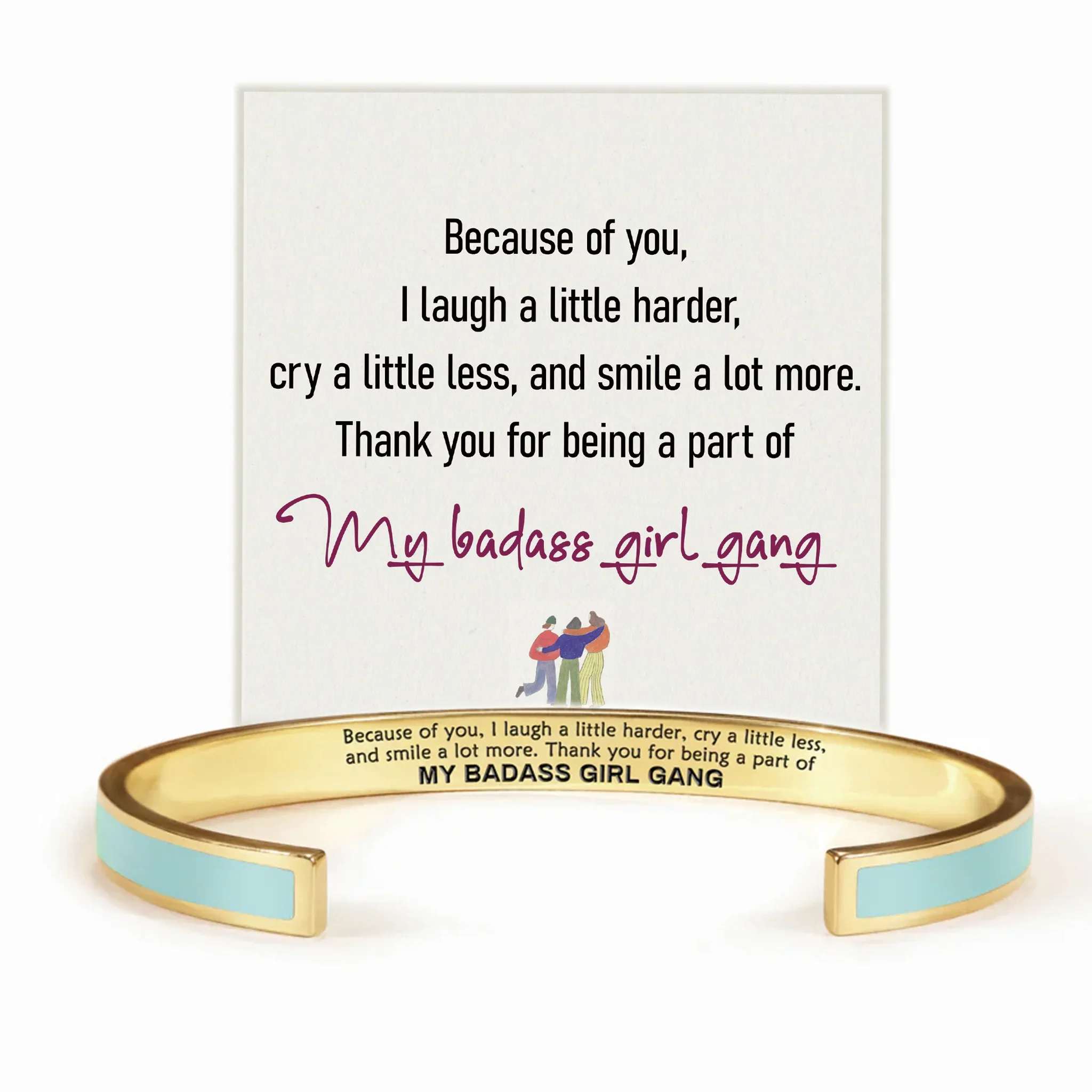 My Badass Girl Gang Multiple Color Cuff Bracelet