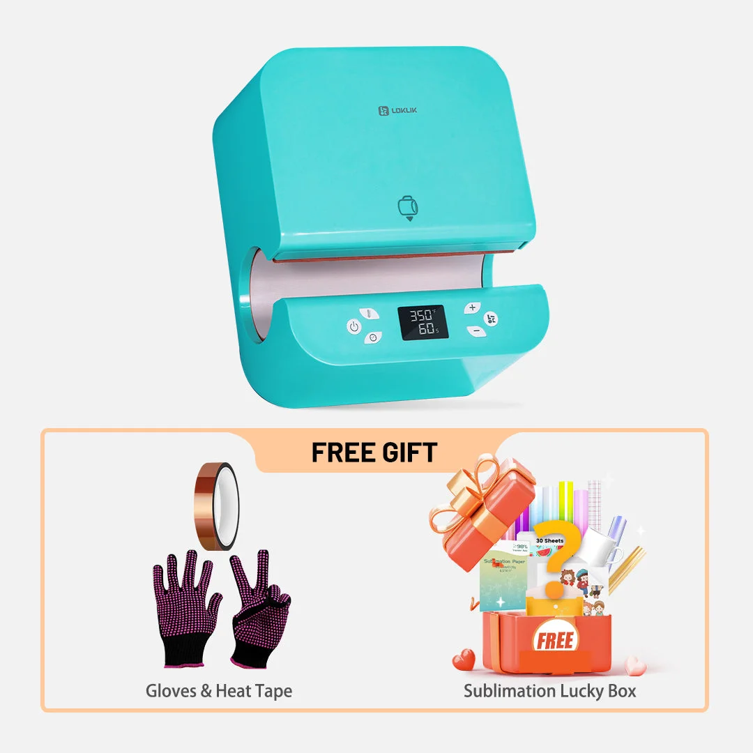 HTVRONT Auto Tumbler Heat Press Machine 230V - Suits Various Tumbler,Mug,Glass,Cup&Bottle 10-30oz