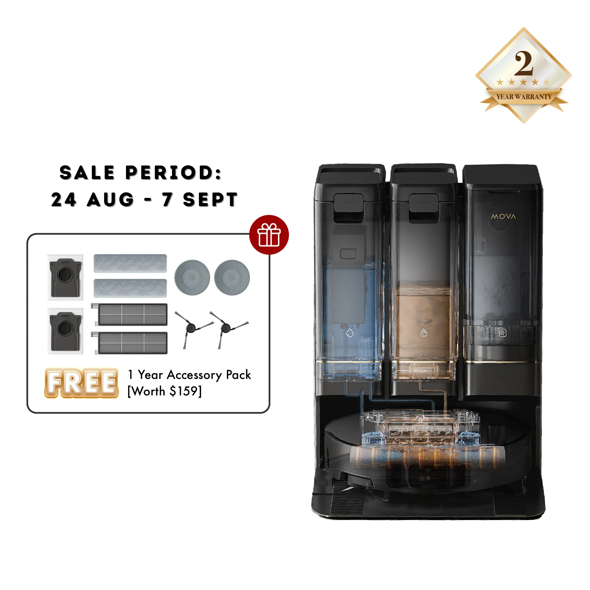 MOVA Z50 Ultra Robot Vacuum Cleaner