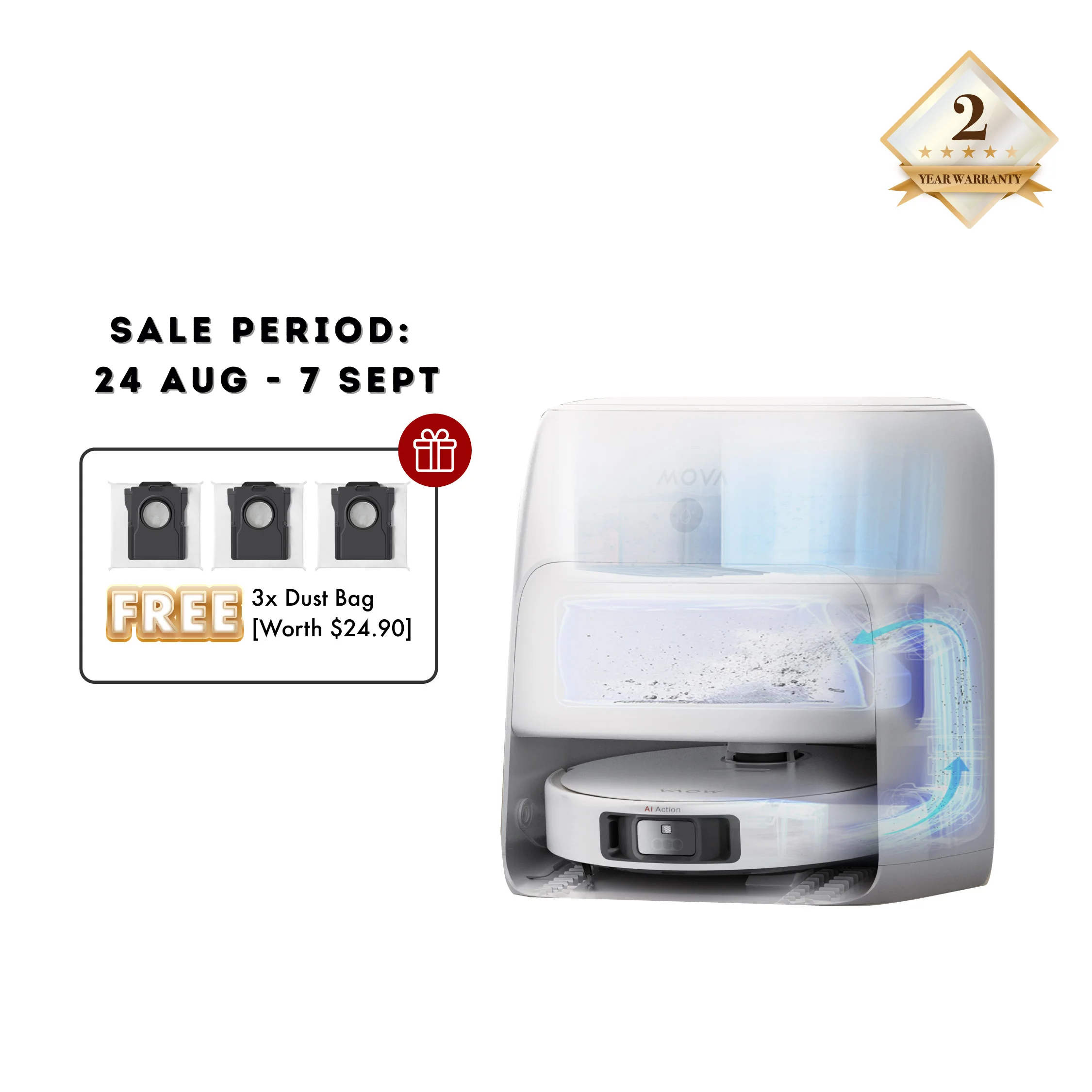 MOVA P20 Ultra Robot Vacuum Cleaner (Pre-order)