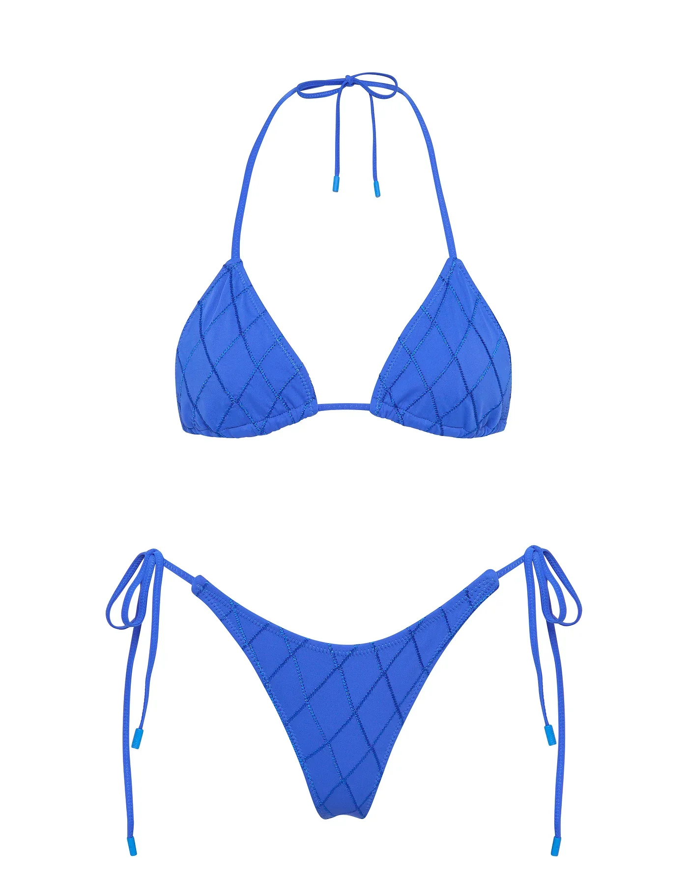 VINCA - BANC Blue Triangle Bikini Set