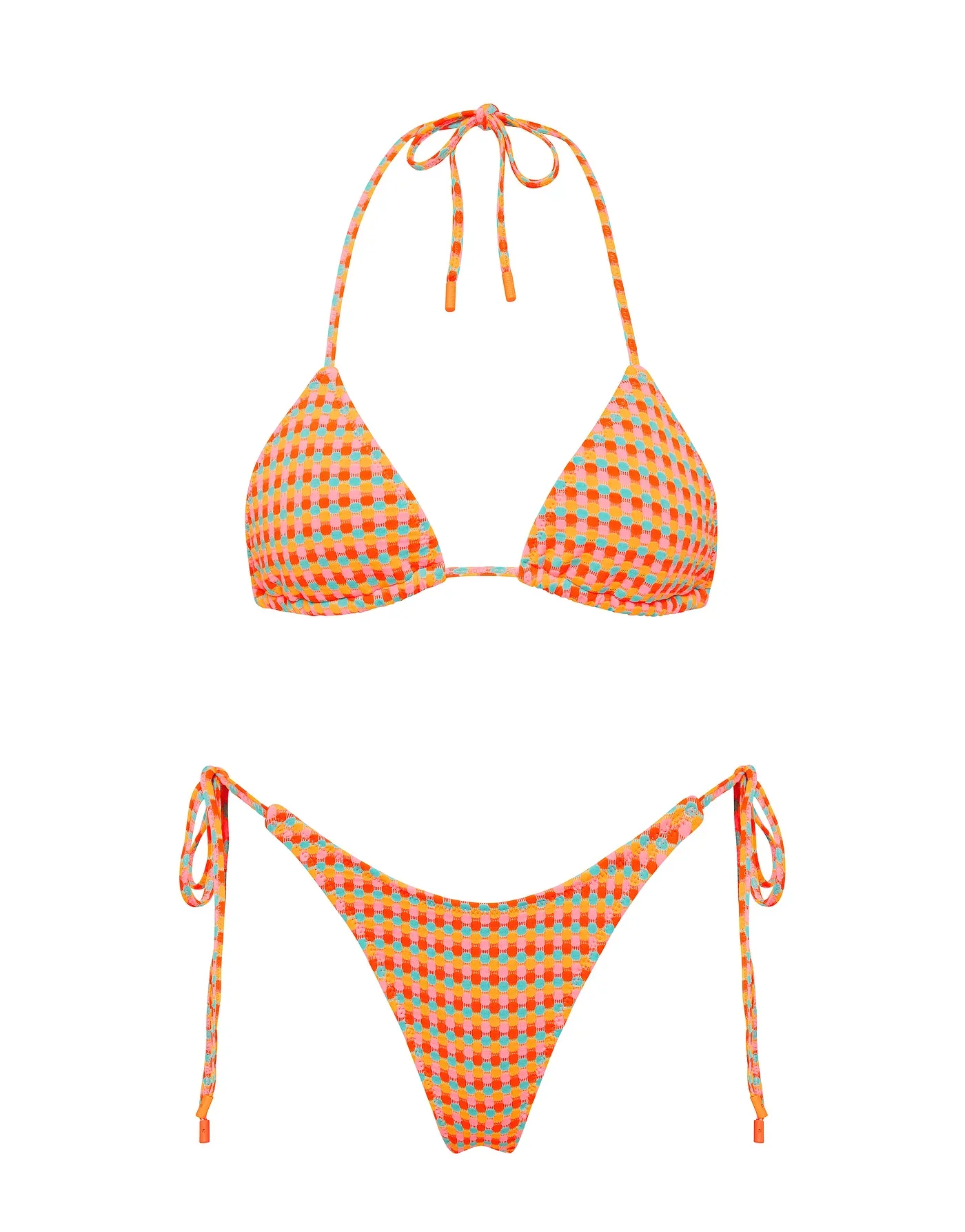 VINCA - GARA Textured Triangle Bikini Set