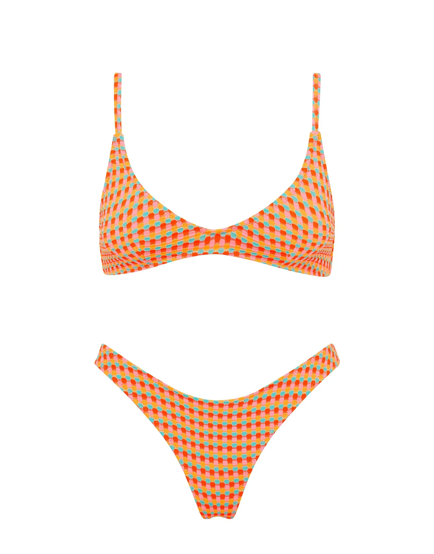 MAIA - GARA Textured Scoop Bikini Set