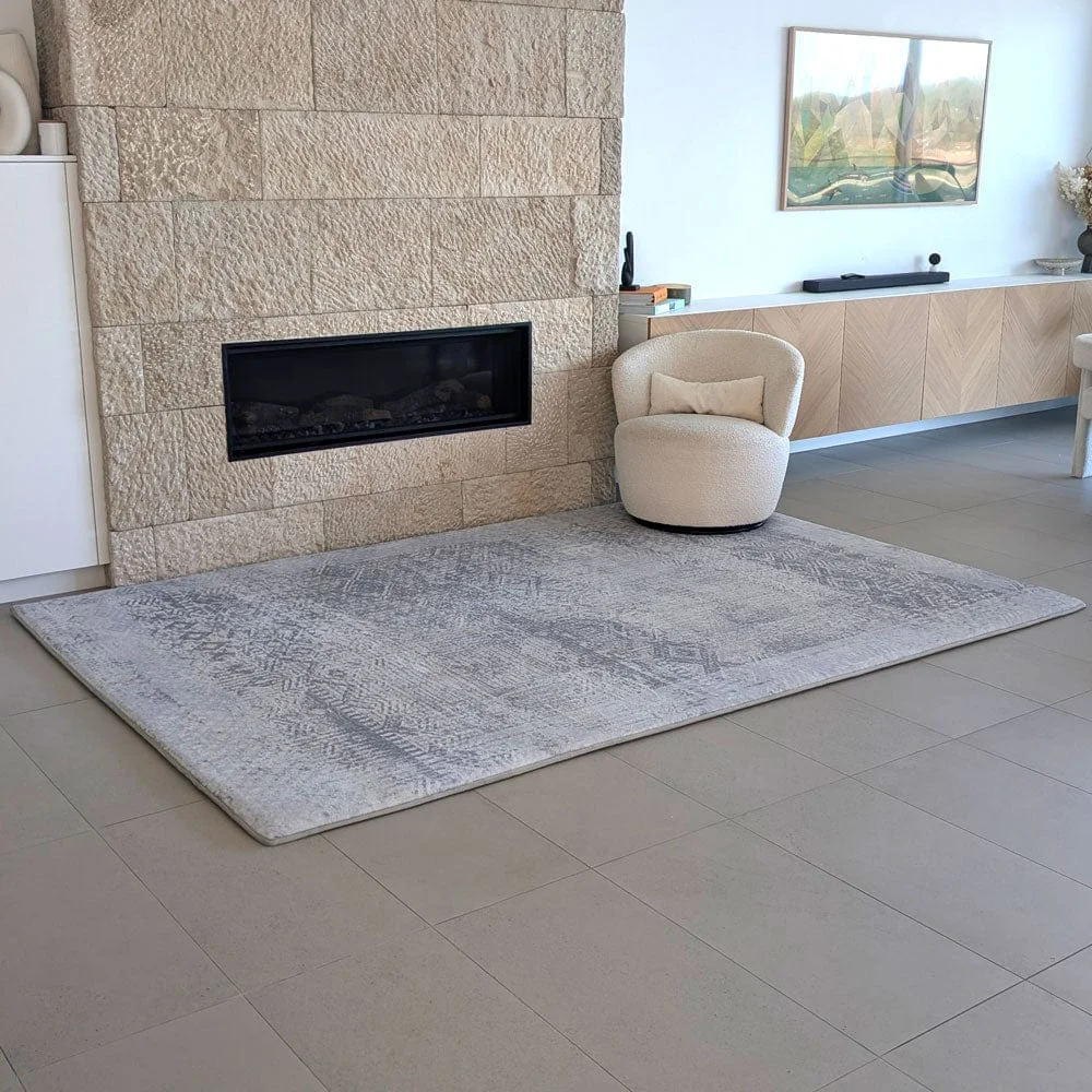 The Mellow Mat v2® Designer Print | Silver Mist (Soft Touch Sensory Tatami Rug) PR01