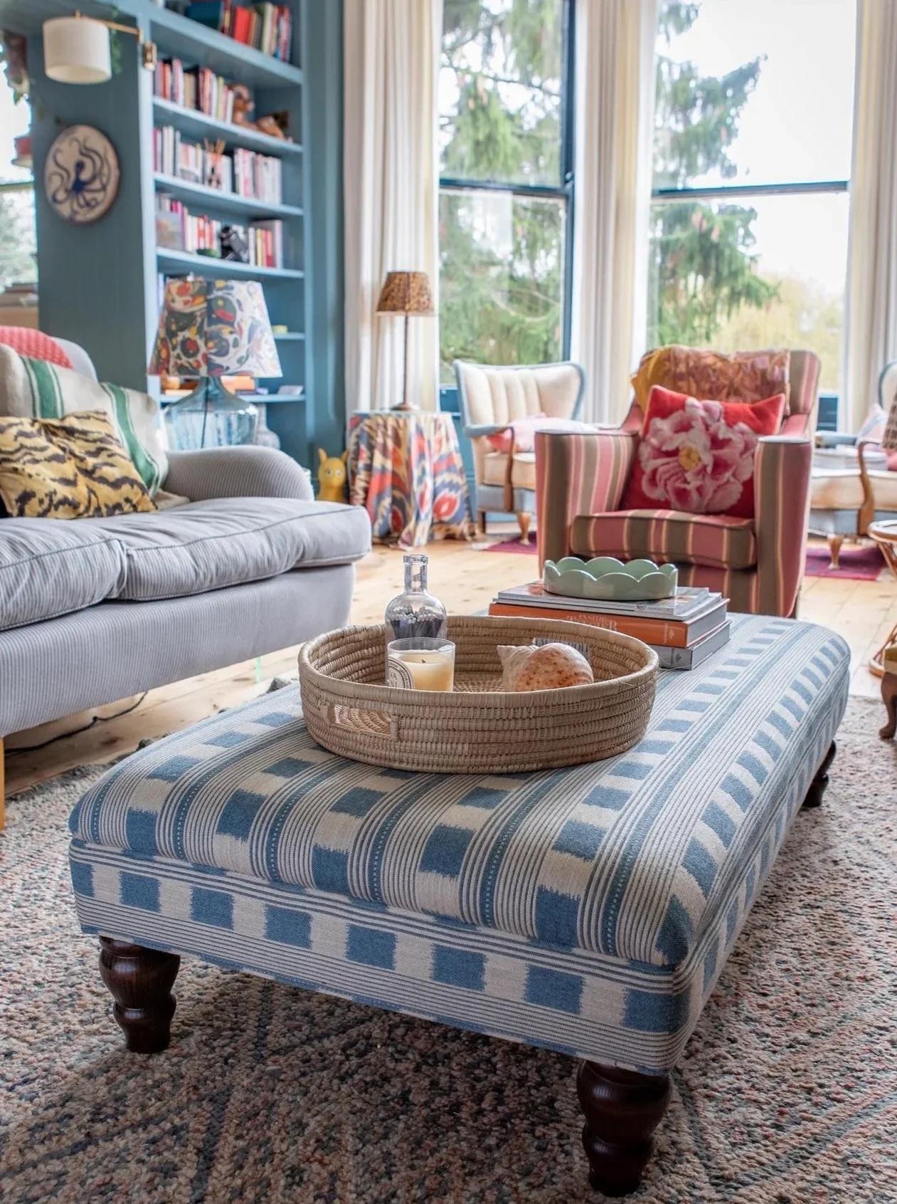 Bespoke Bryher Ottoman Footstool In Any Fabric