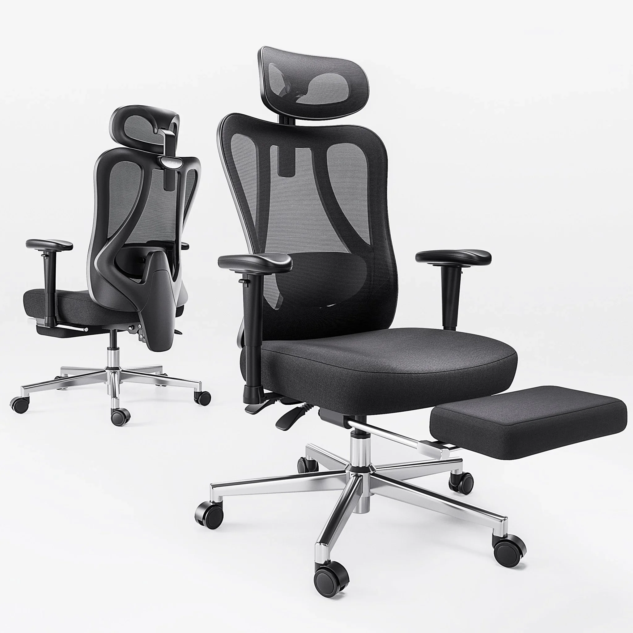 HBADA P3 Ergonomic Chair with Footrest