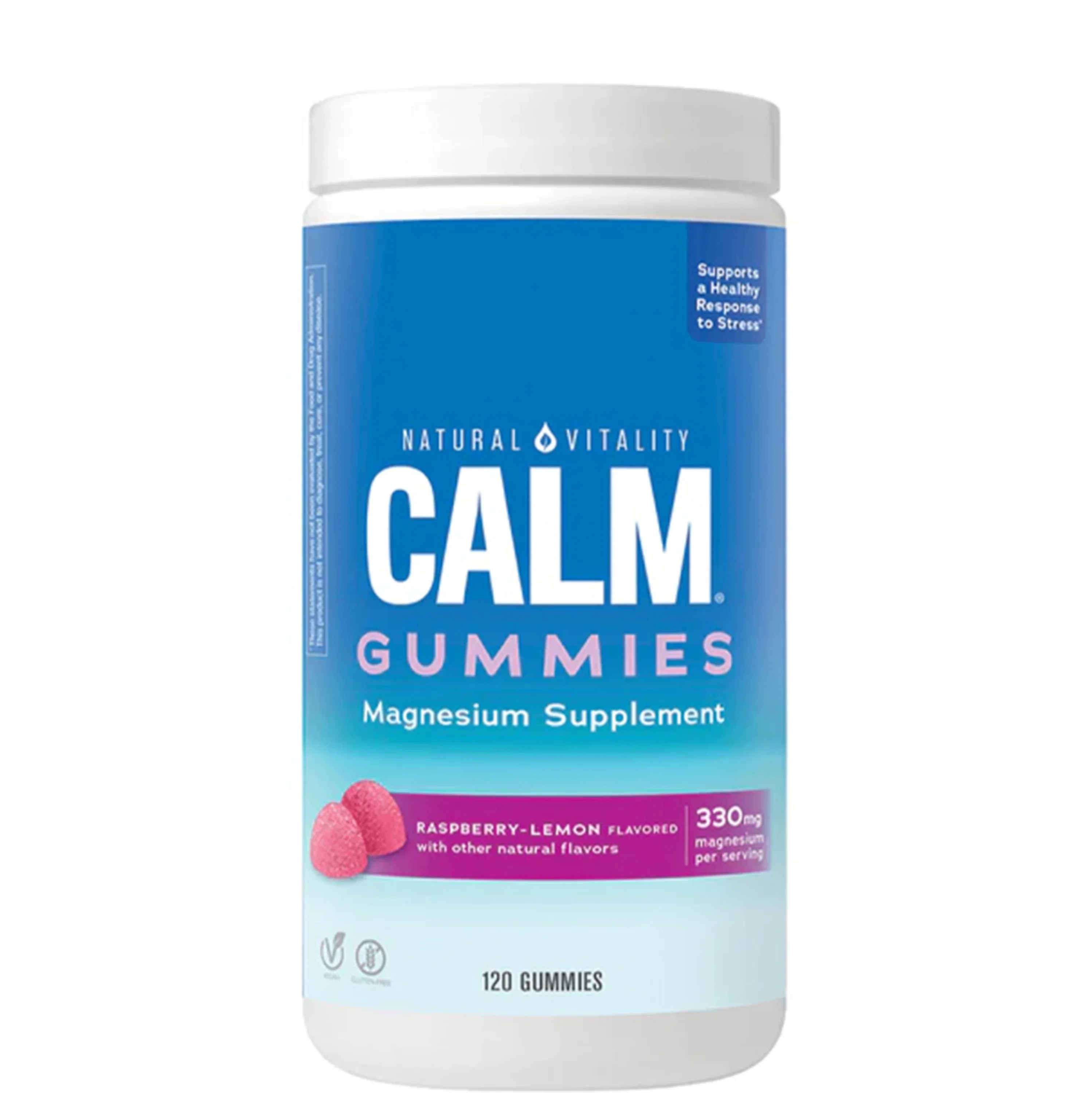 CALM Gummies Raspberry-Lemon Flavor, 120 Tasty Gummies