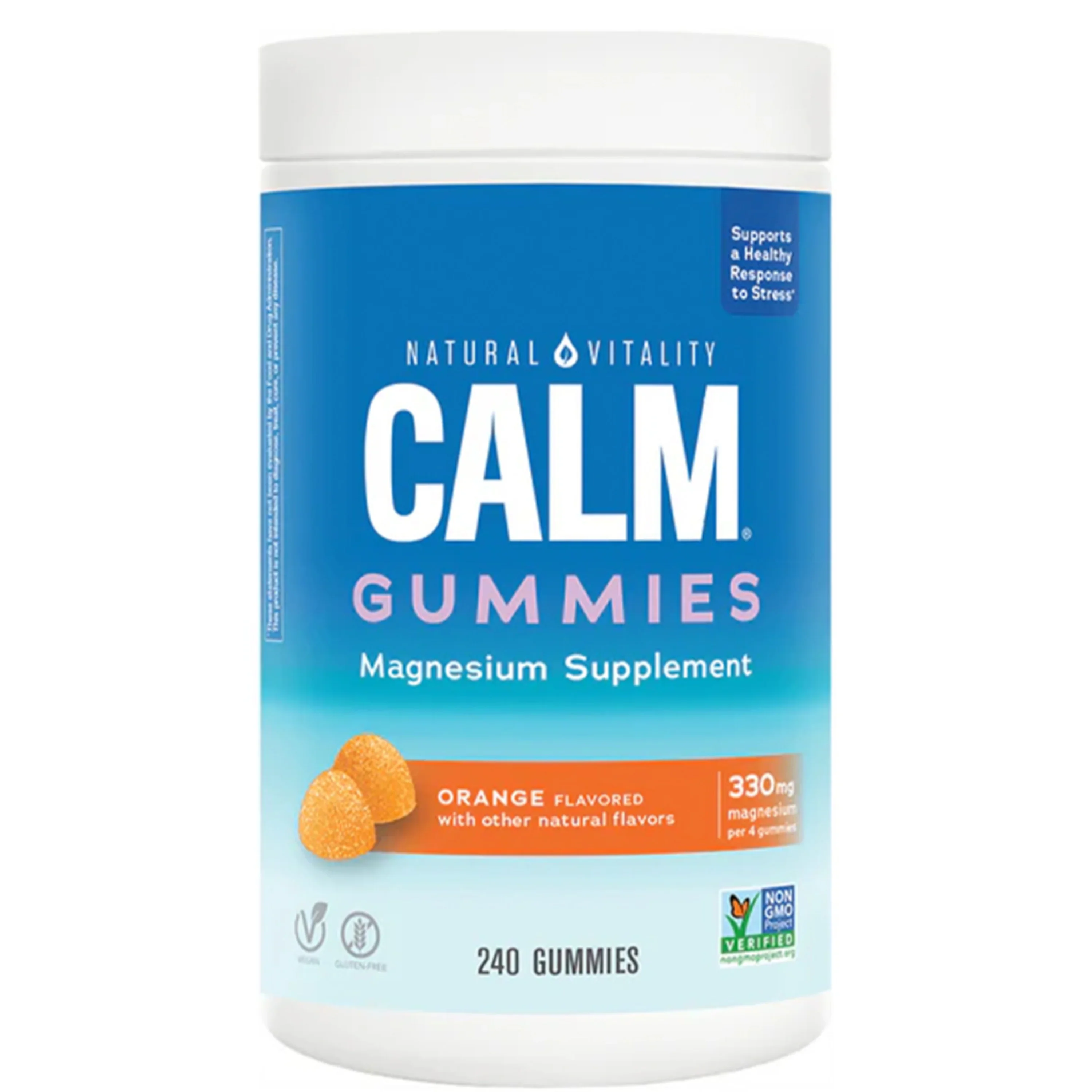 CALM Gummies Orange Flavor, 240 Tasty Gummies