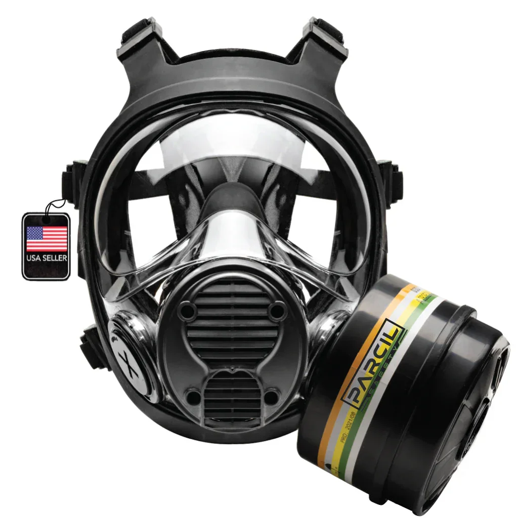 NB-100 Tactical Gas Mask - Full Face Respirator with 40mm N-B-1 Defense Filter