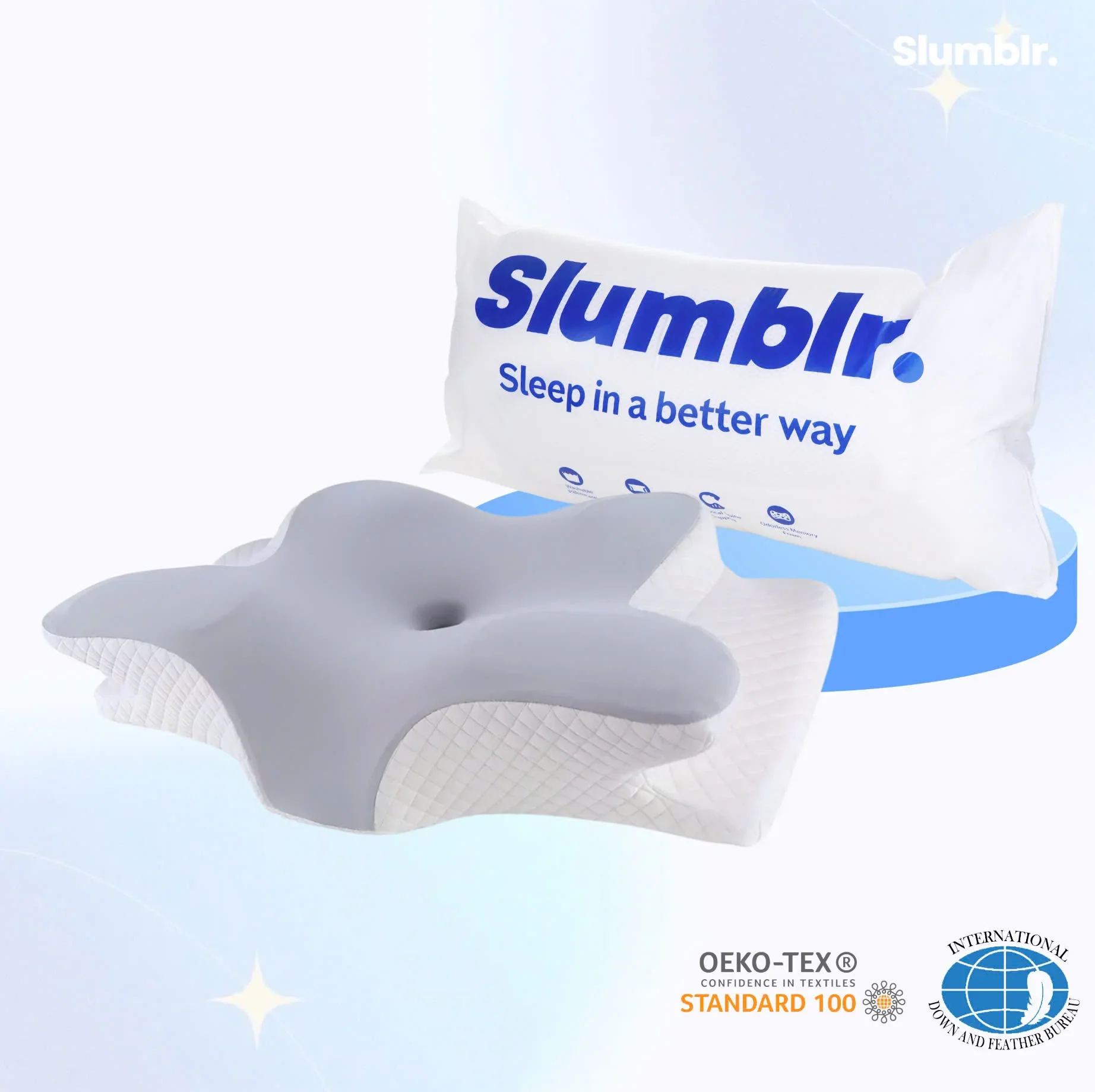 Slumblr® Contour Pillows 2.0: Elevated & Enhanced Thickness