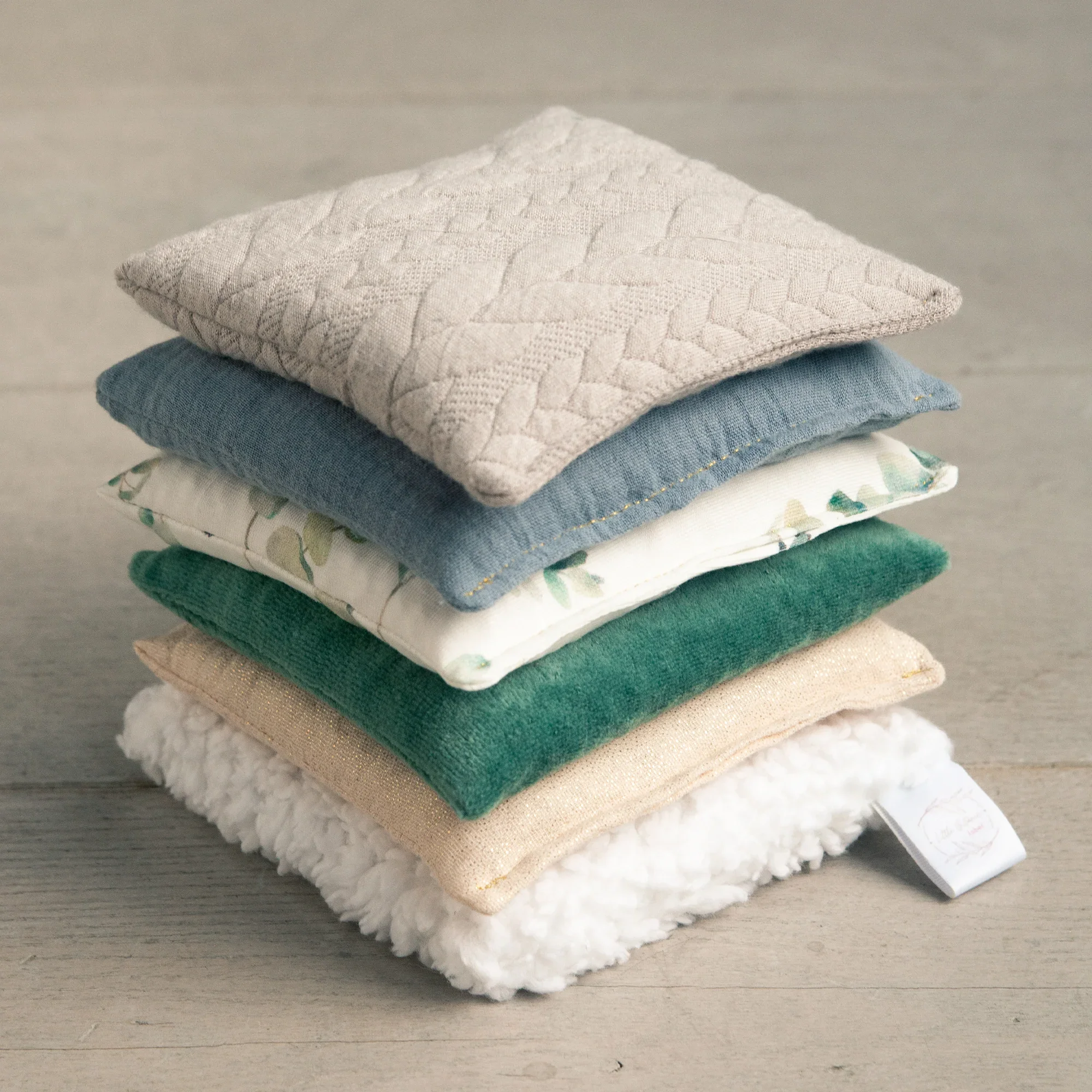 Sensorische pittenzakjes - Jeans - 6 stuks