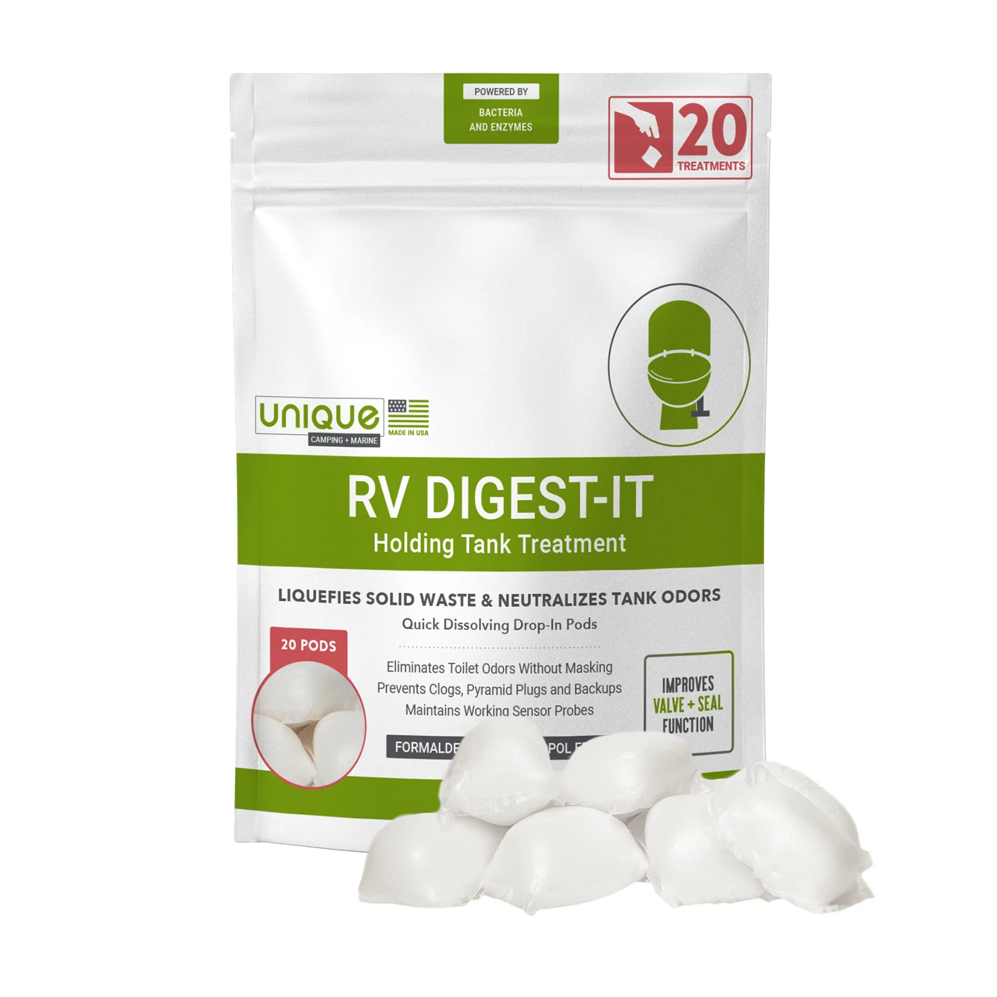 RV Digest-It Holding Tank Treatment | Drop-In Pods