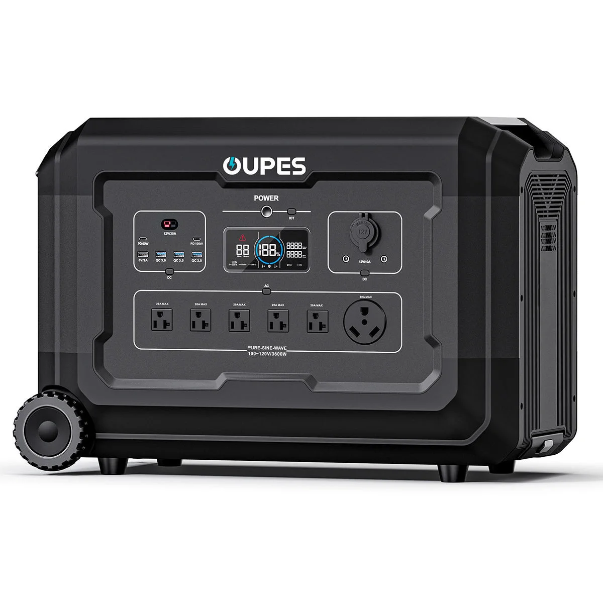 OUPES Mega 3 Home Backup & Portable Power Station | 3600W 3072Wh