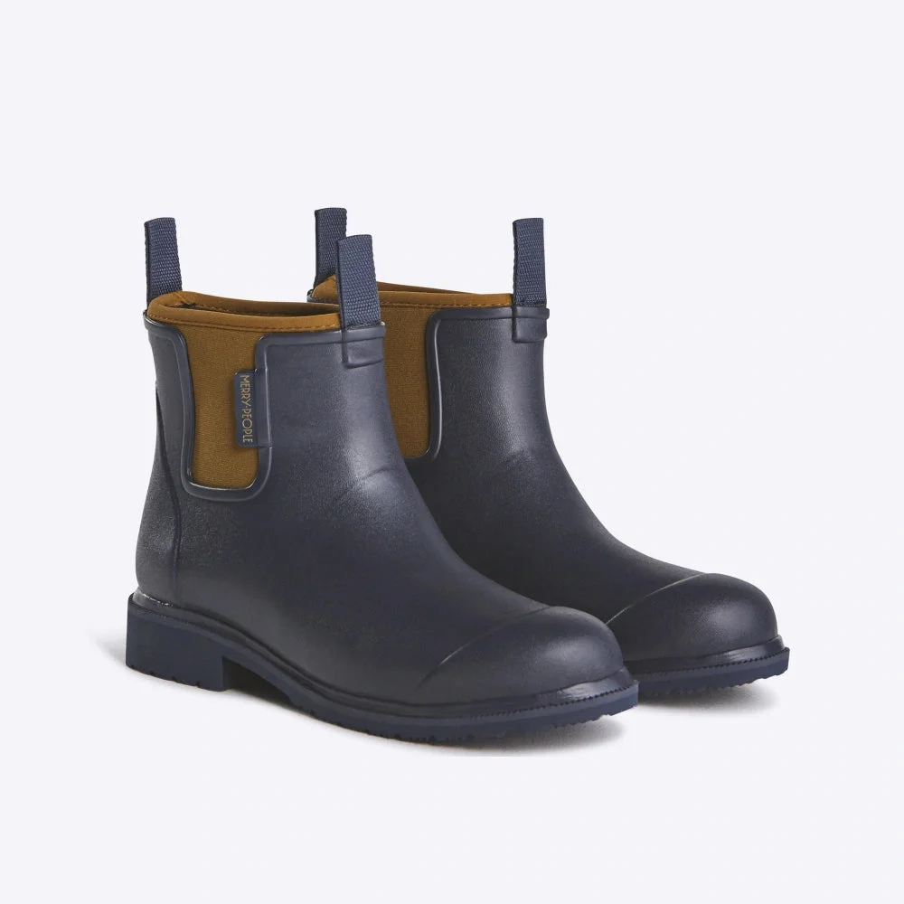 Bobbi Wellington Boot // Oxford Blue & Tan [Retired]
