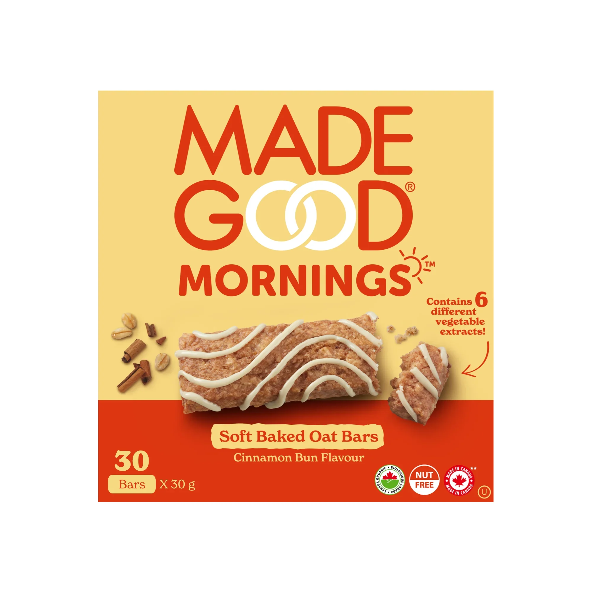 Mornings Cinnamon Bun Soft Baked Bars