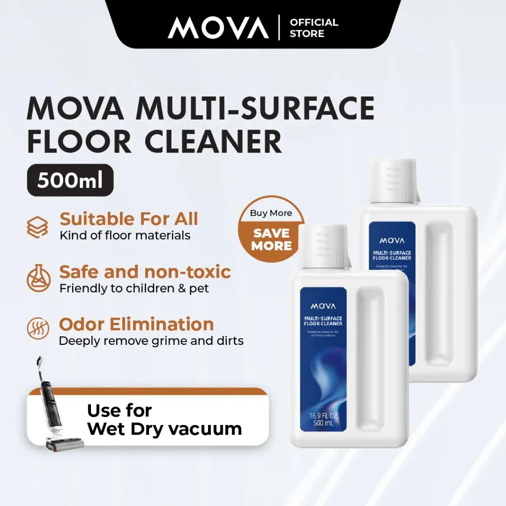🎁 Mova Floor Cleaning Detergent Multi-Surface Cleaner Cleaning Solution For Mova Wet & Dry Vacuum - 500ML (100% off)