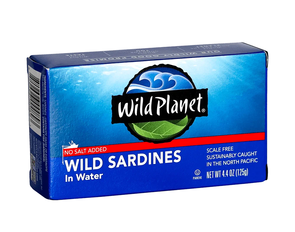 Wild Sardines In Water No Salt Added