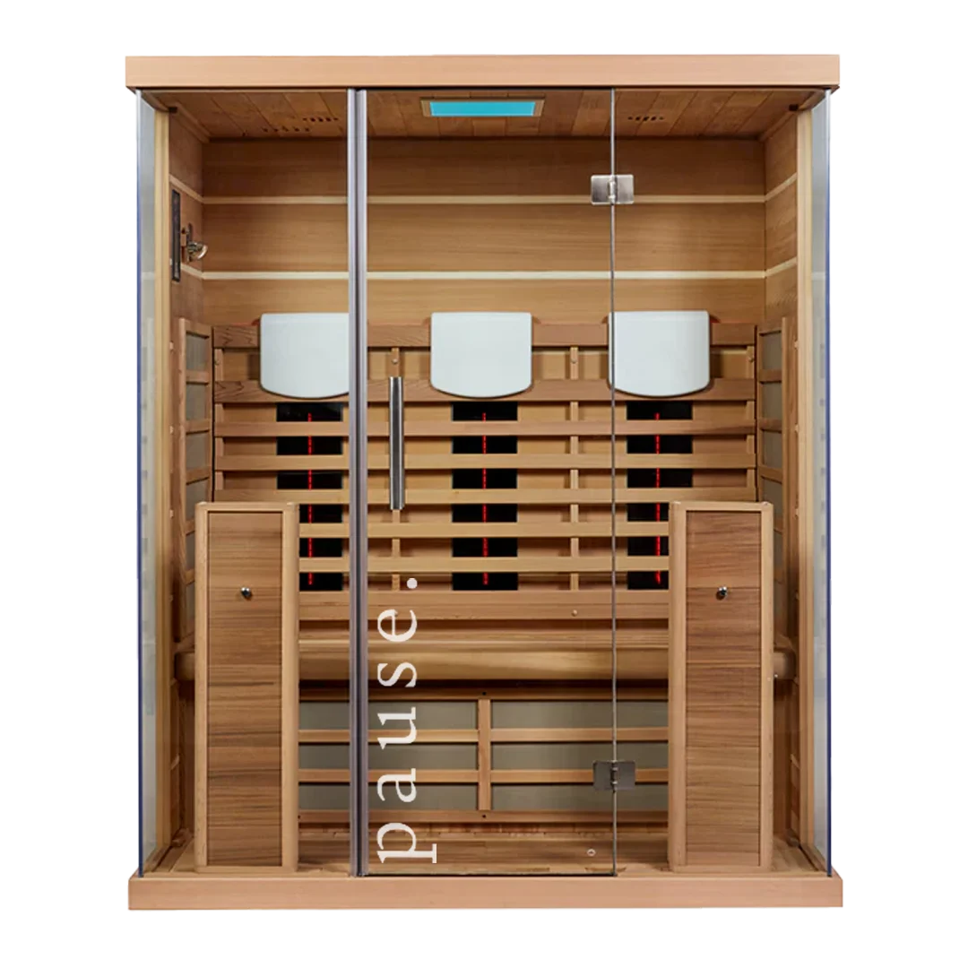 pause 3 person full spectrum infrared sauna