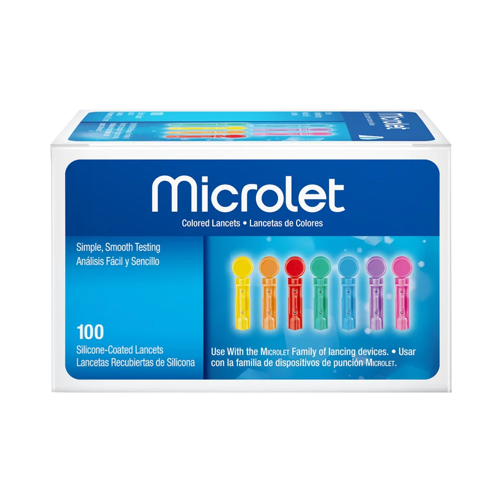 MICROLET® Lancets, 100 Count – Compatible with Device