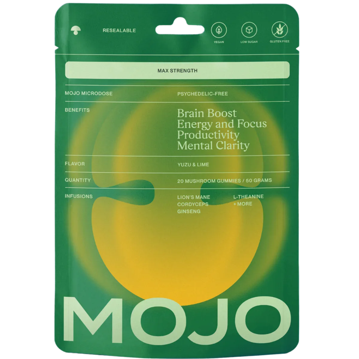 Max Strength Brain Boost Gummies  - Yuzu & Lime