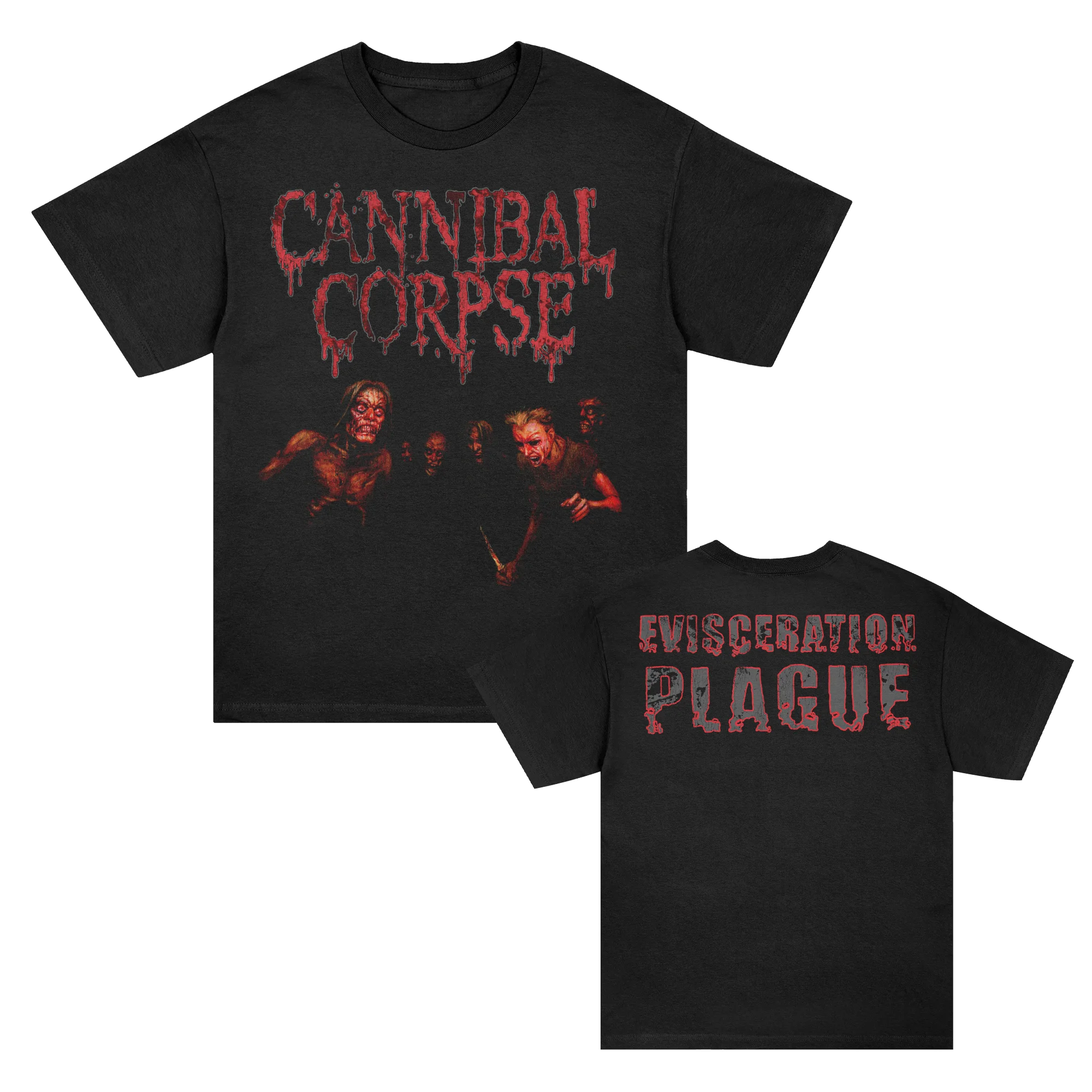 Evisceration Plague Album Cover T-Shirt (Black)