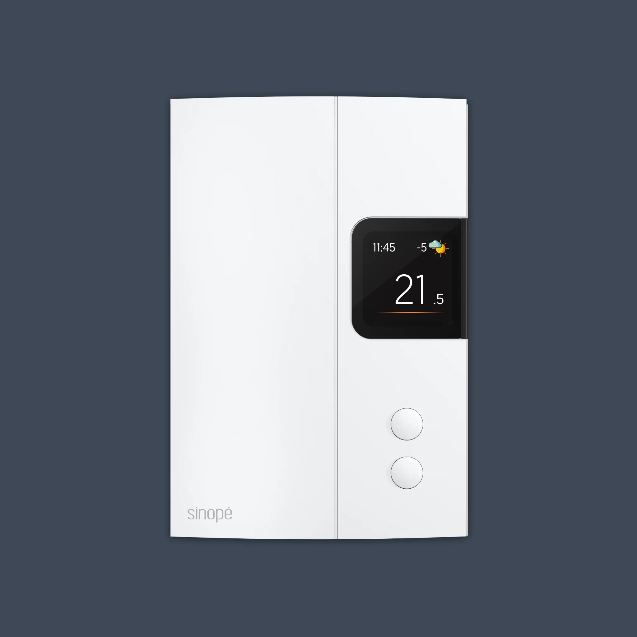 Thermostat intelligent pour plinthes électriques avec écran couleur