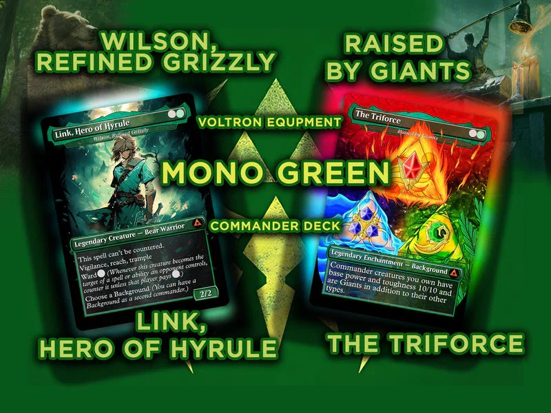 Ultimate Zelda MTG Commander Link & Triforce EDH Proxy Deck
