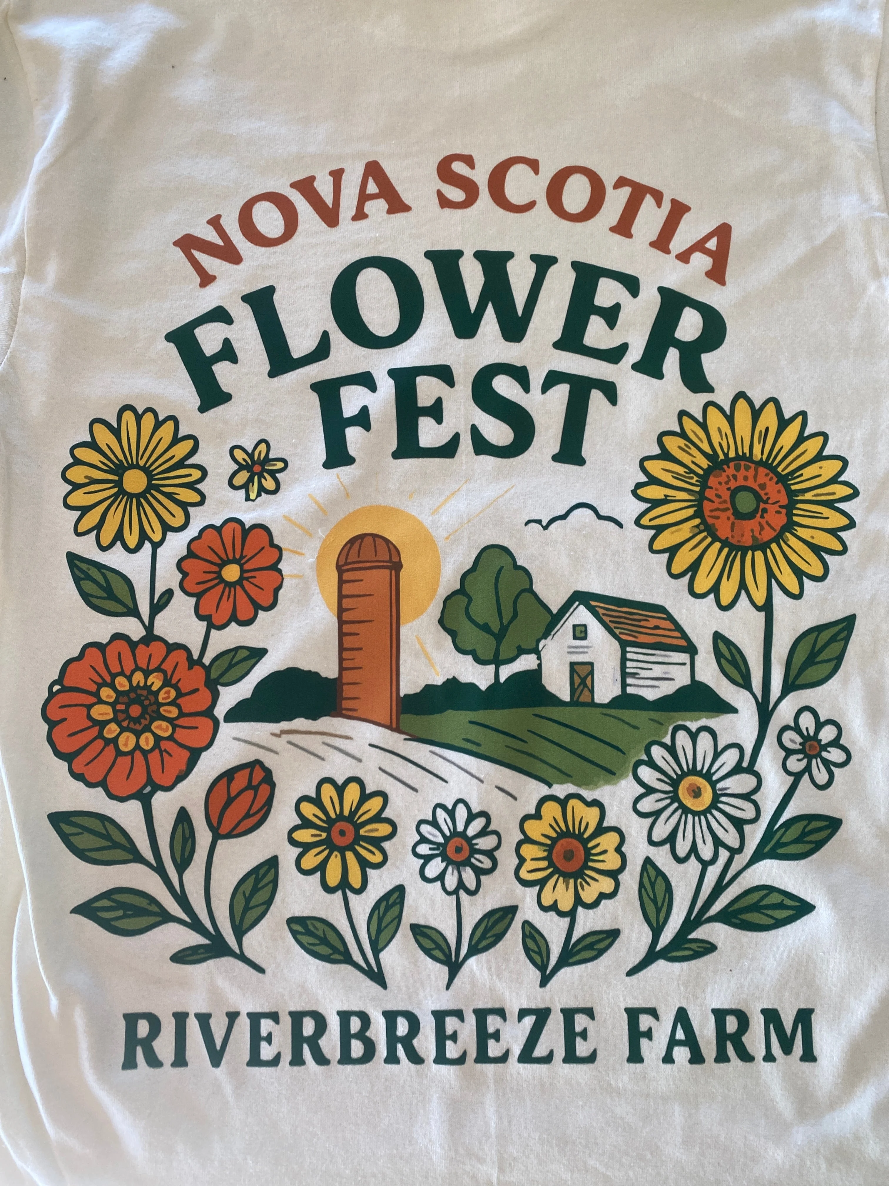 NS flower fest t-shirts
