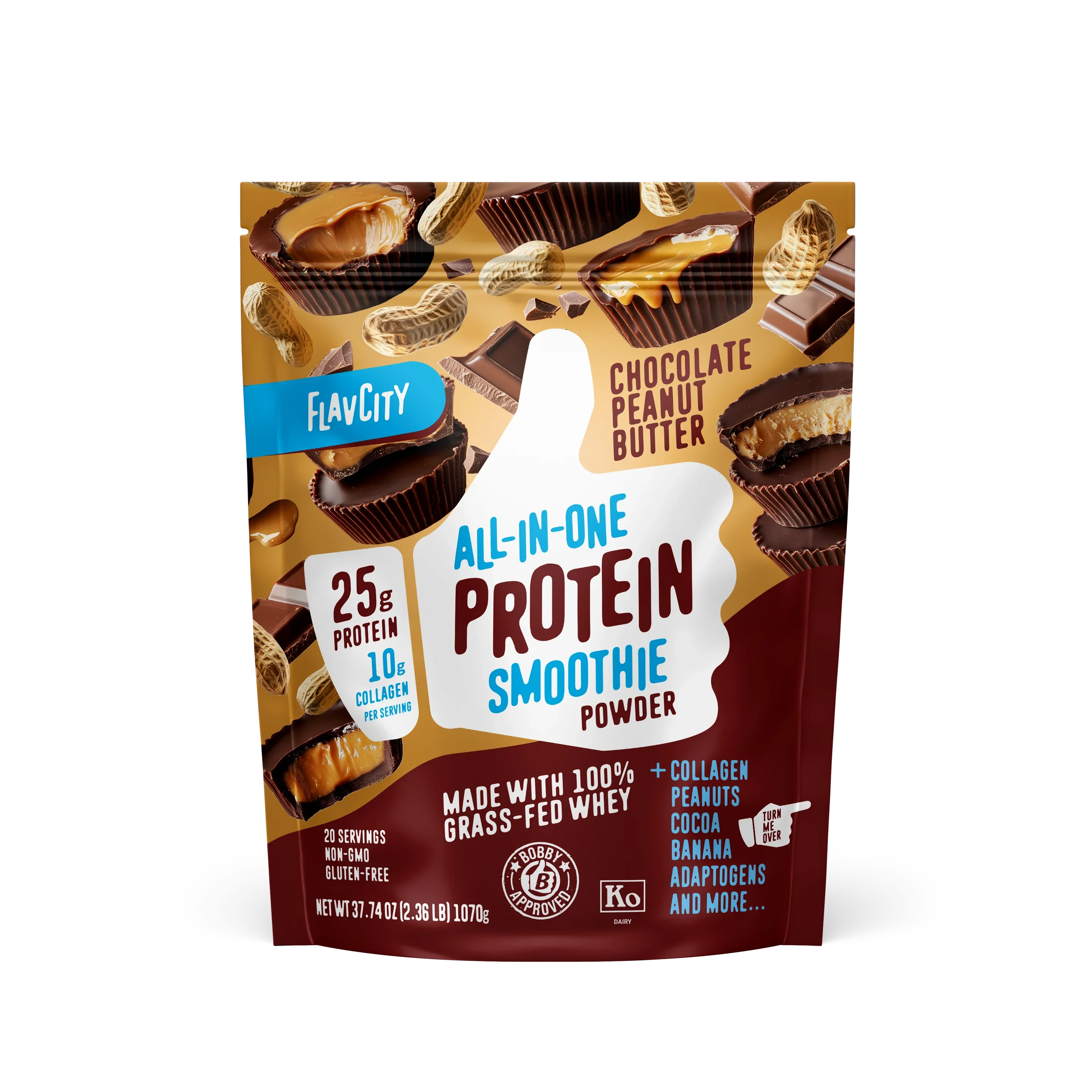 Chocolate Peanut Butter Protein Smoothie