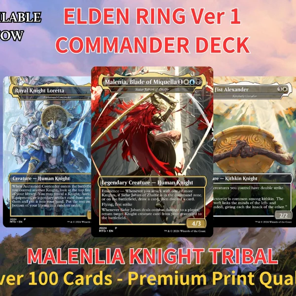 Elden Ring Commander – Sidar Jabari of Zhalfir | Full Proxy MTG EDH  | Mystic MTG Custom Cards
