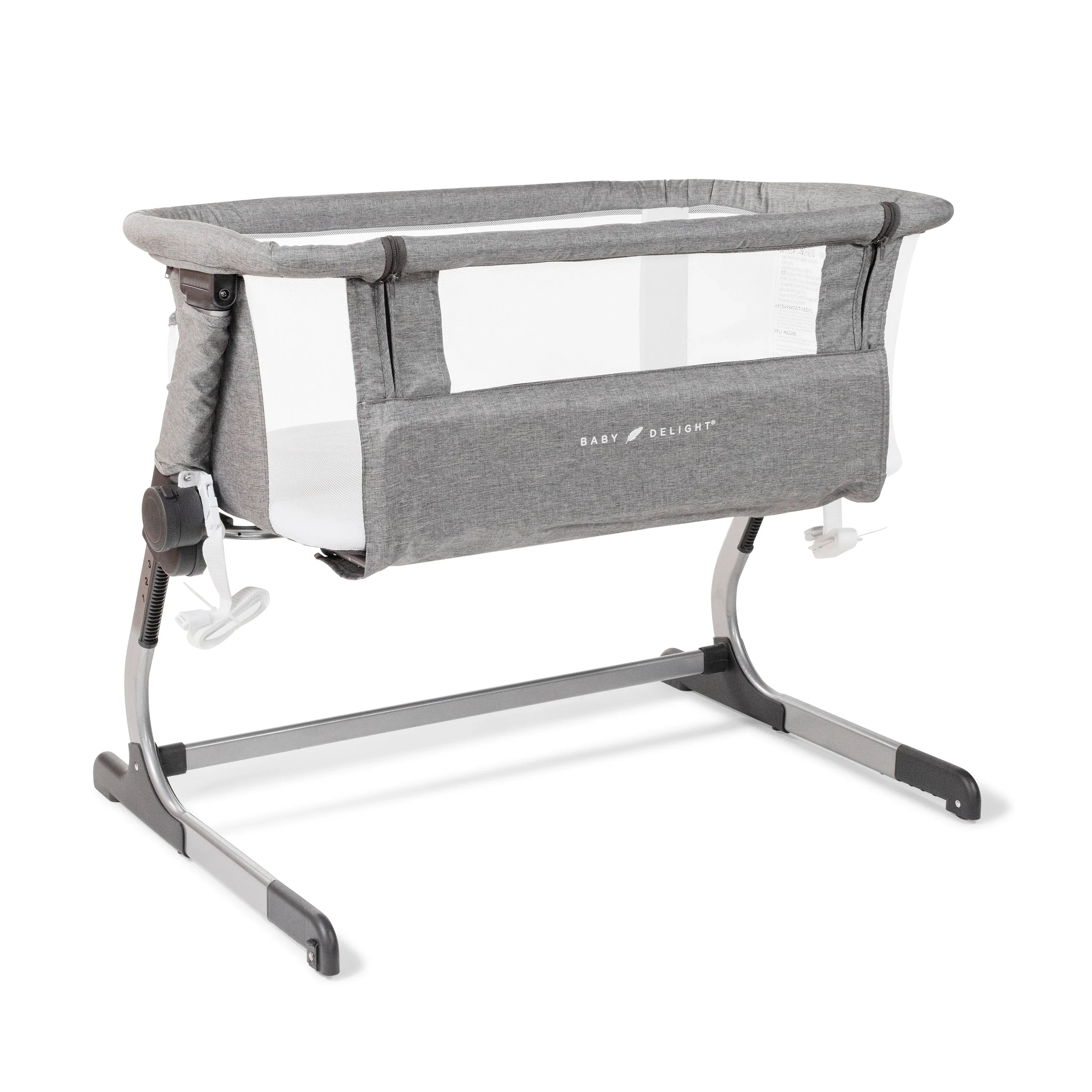 Beside Me™ Dreamer Bassinet & Bedside Sleeper - Charcoal Tweed