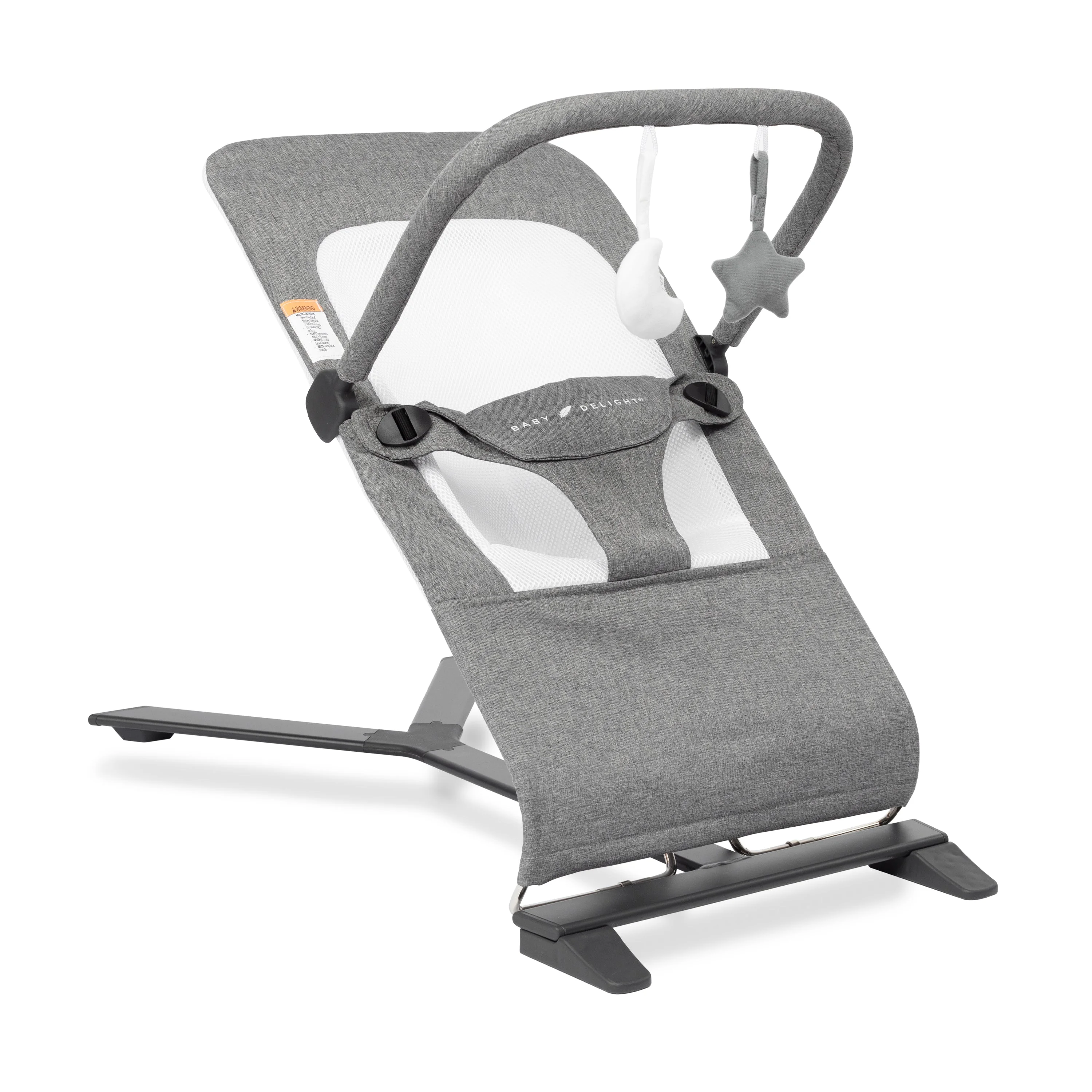 Alpine Deluxe Portable Bouncer - Charcoal Tweed