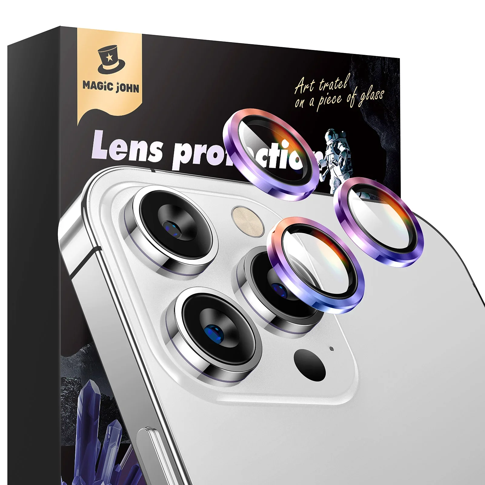 MAGIC JOHN Camera Lens Protector For iPhone 11/12/13/14/15/16/17 Series
