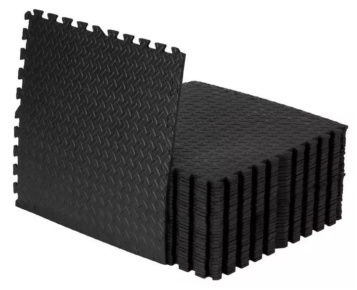 Gym Flooring Foam Mats - Interlocking Exercise Mats, EVA Floor Tiles, Non-slip