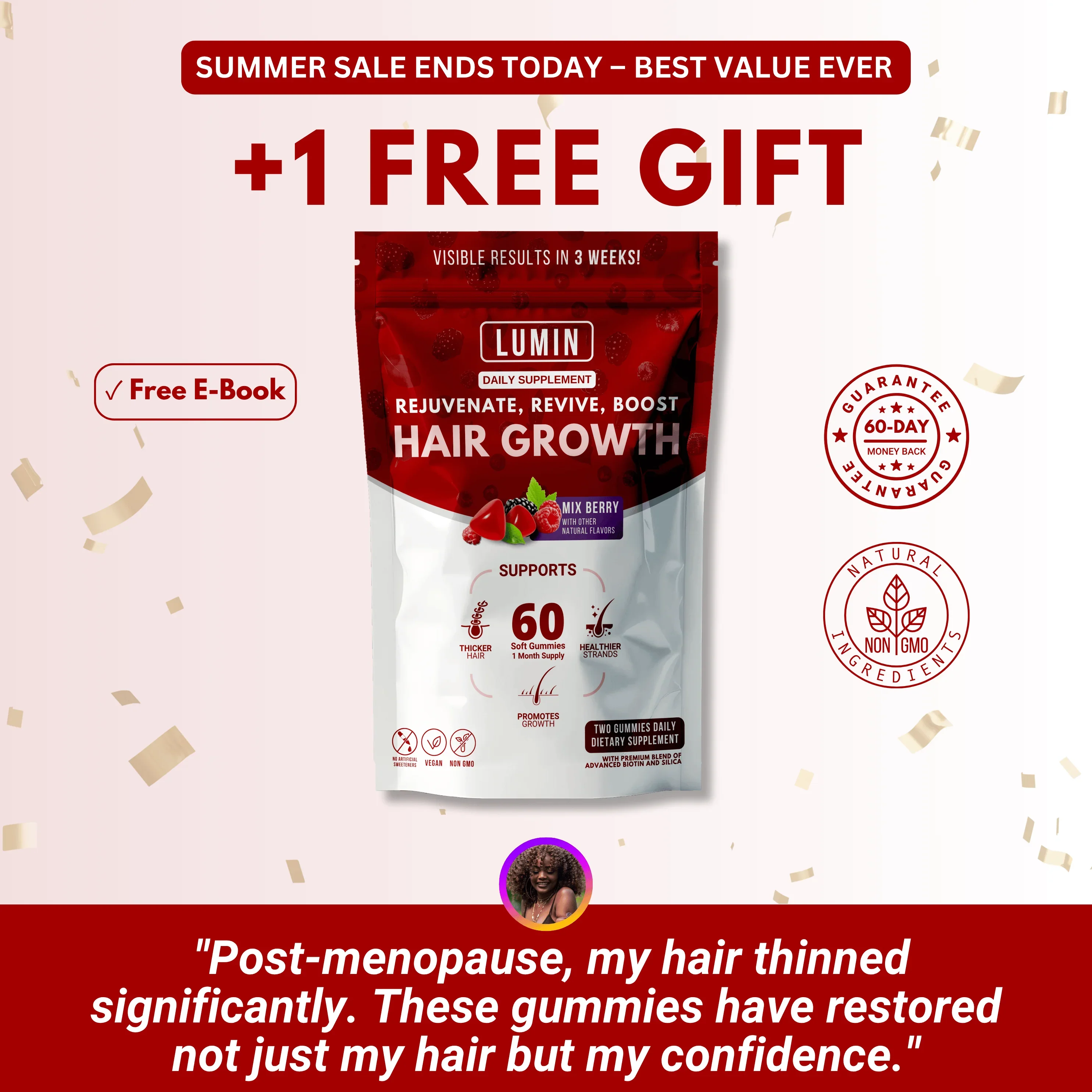 LUMIN - RRB Hair Growth Gummies