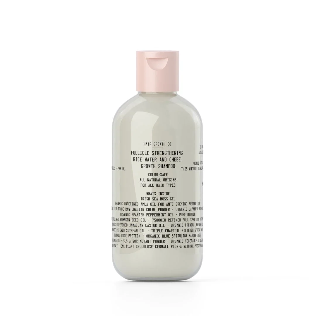 Follicle Strengthening Rice Water + Chebe Growth Shampoo
