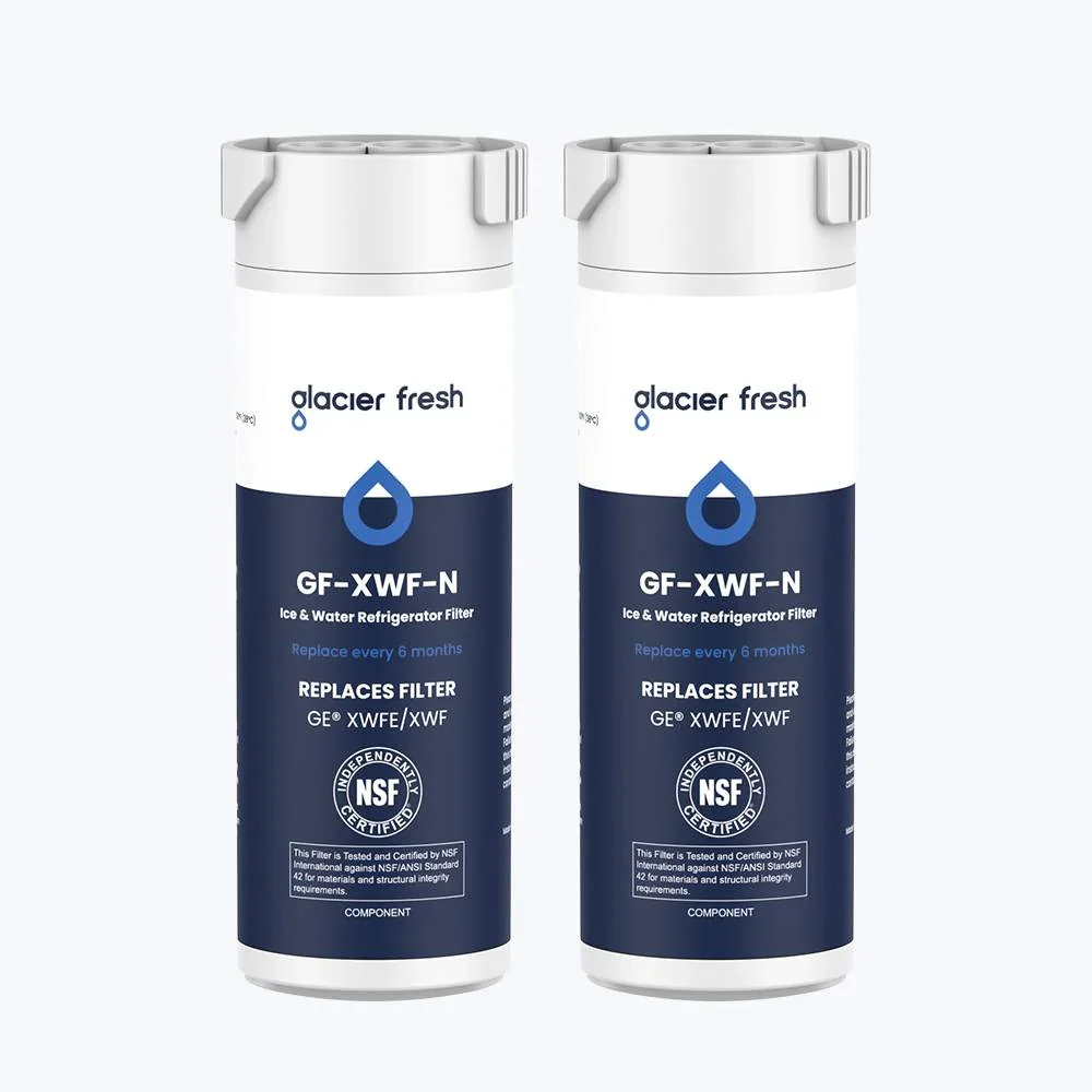 Glacierfresh XWFE Water Filter Compatible with GE Refrigerator(with RFID chip)