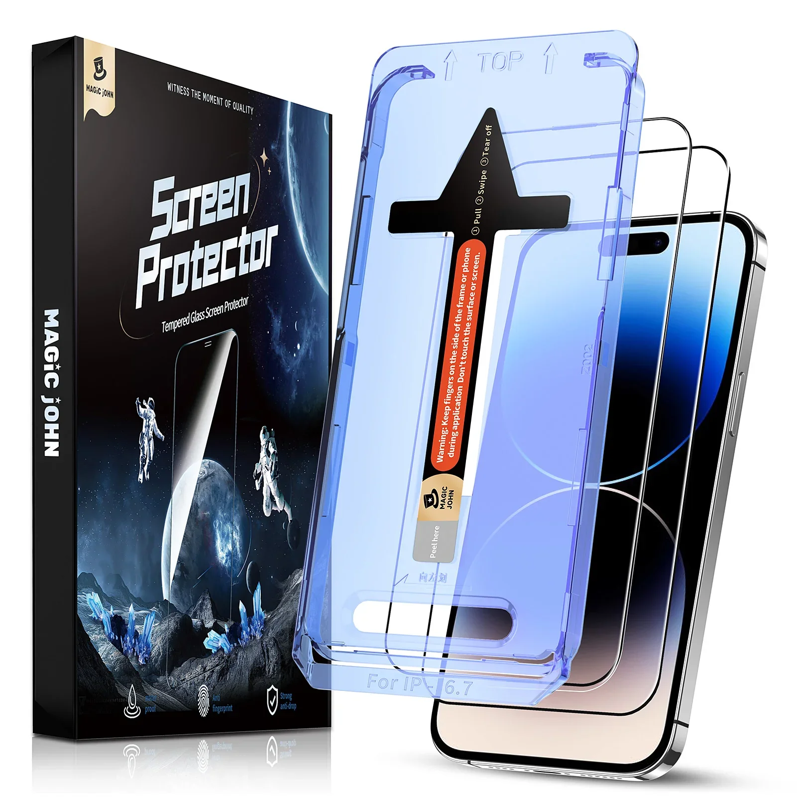 MAGIC JOHN iPhone Screen Protector - Dust Free Without Bubbles
