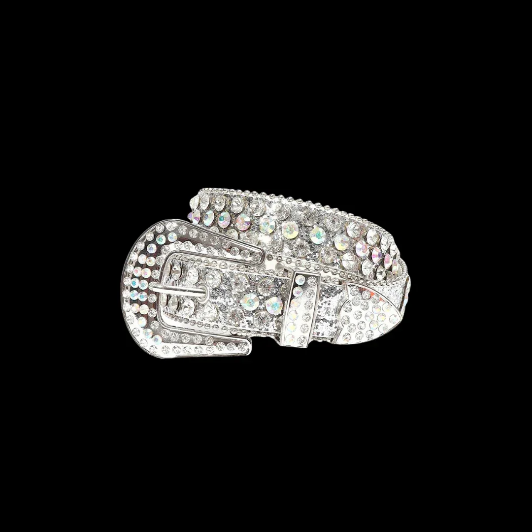 VYBES Rhinestone Cross Belt