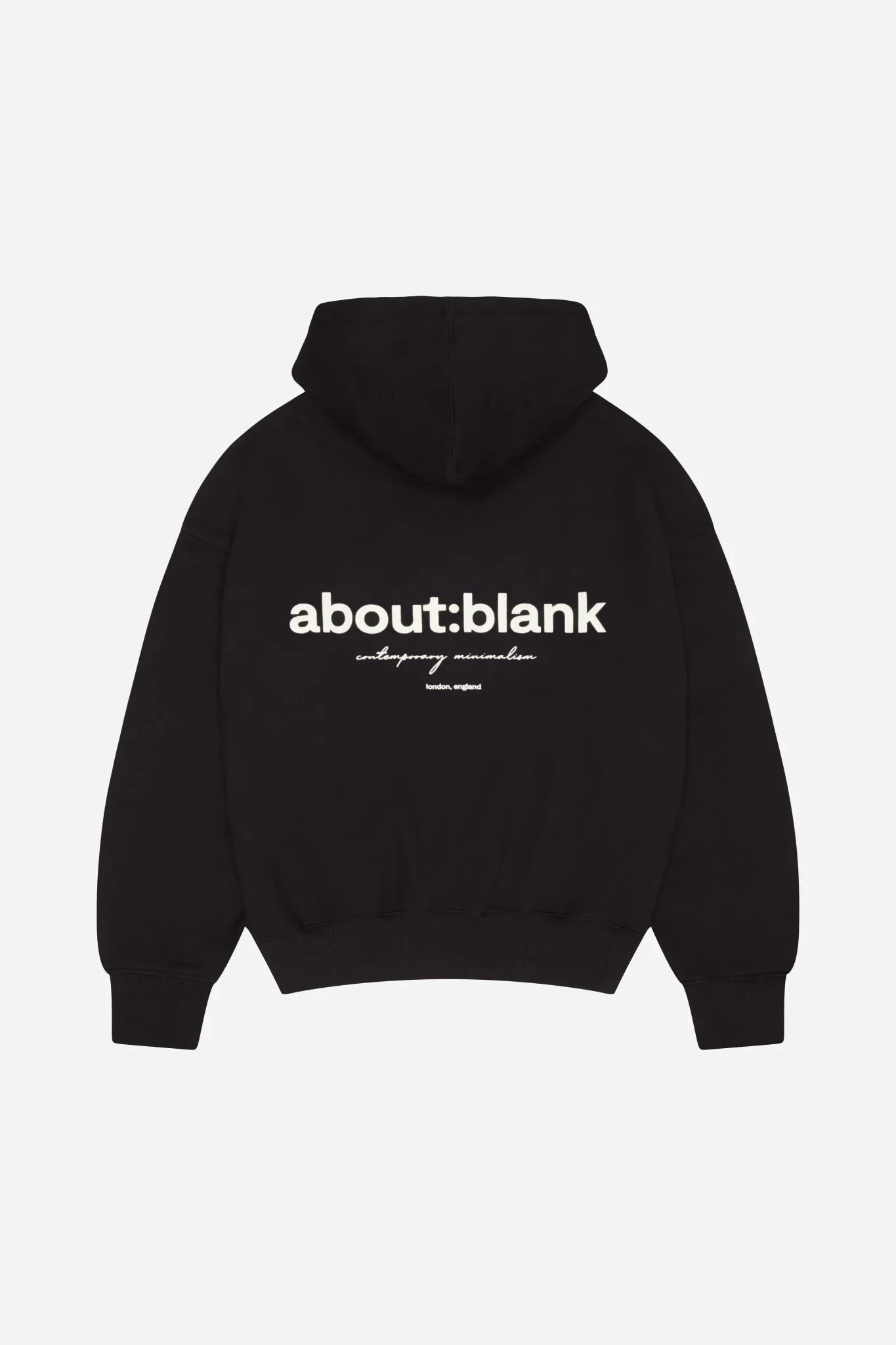 box hoodie black/ecru