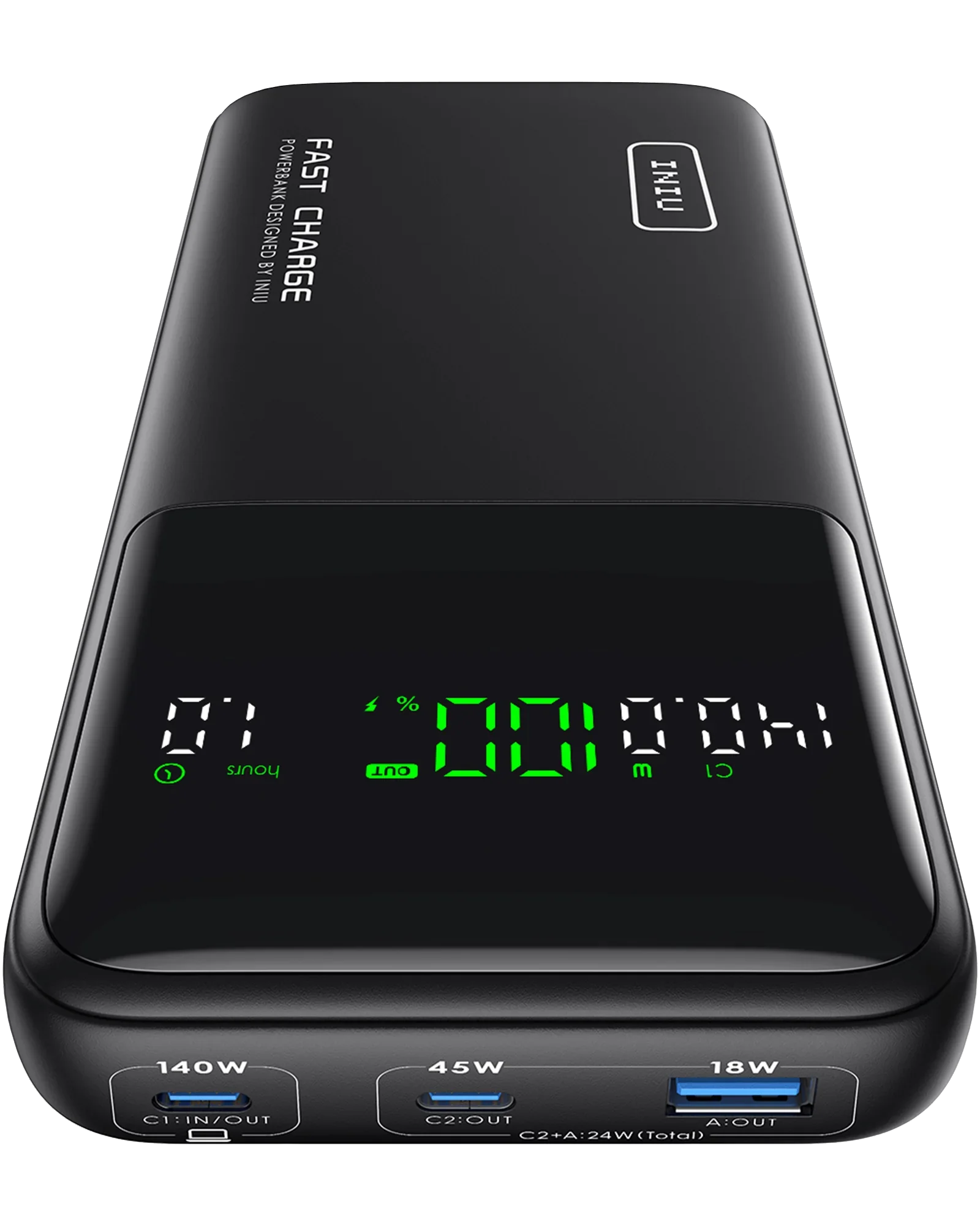 INIU B64 140W 27,000mAh, Fast Charge 1,000+ Devices, 140W Max Output from One Port