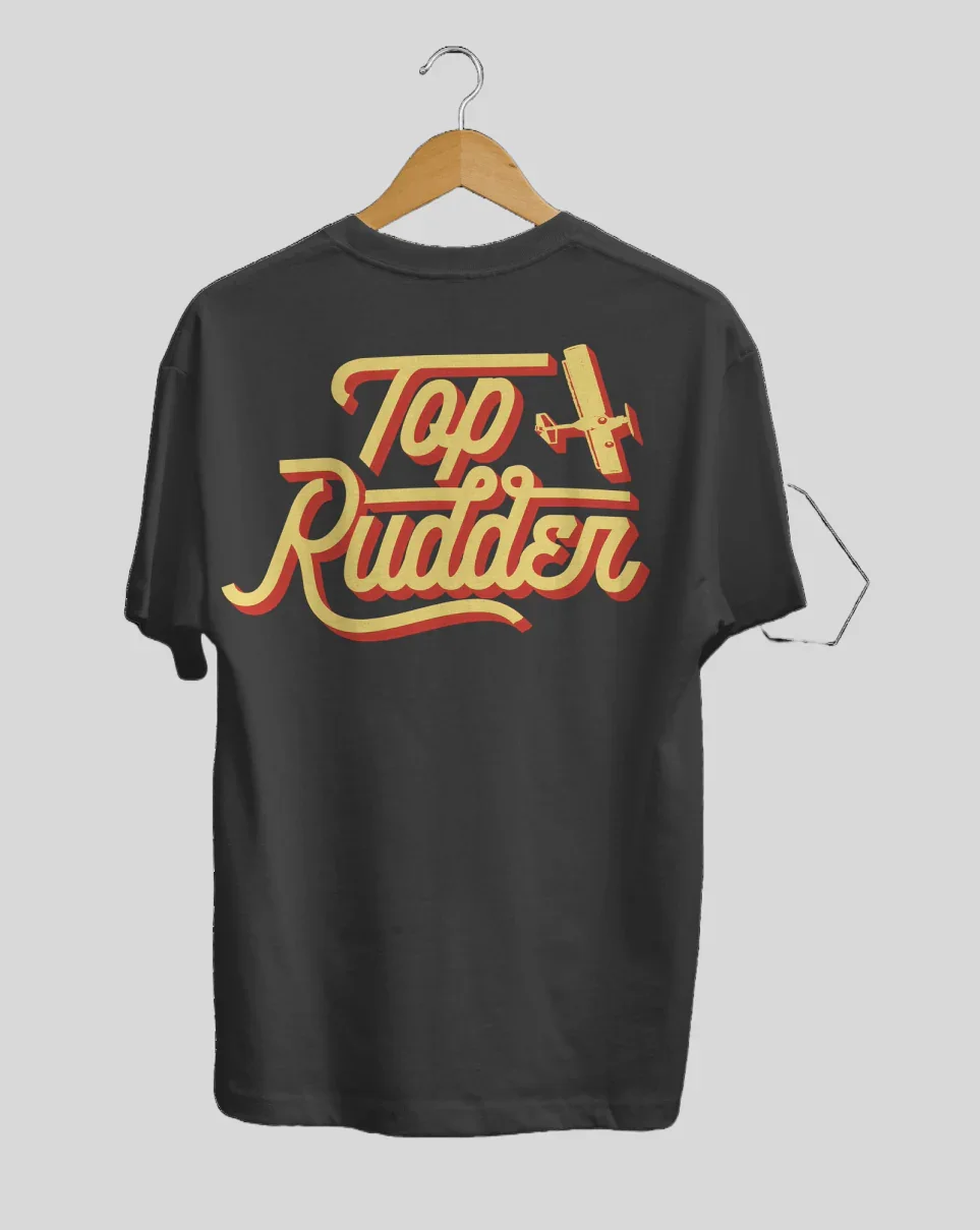 Top Rudder Aircraft Vintage T-Shirt | Retro Aviation Tee