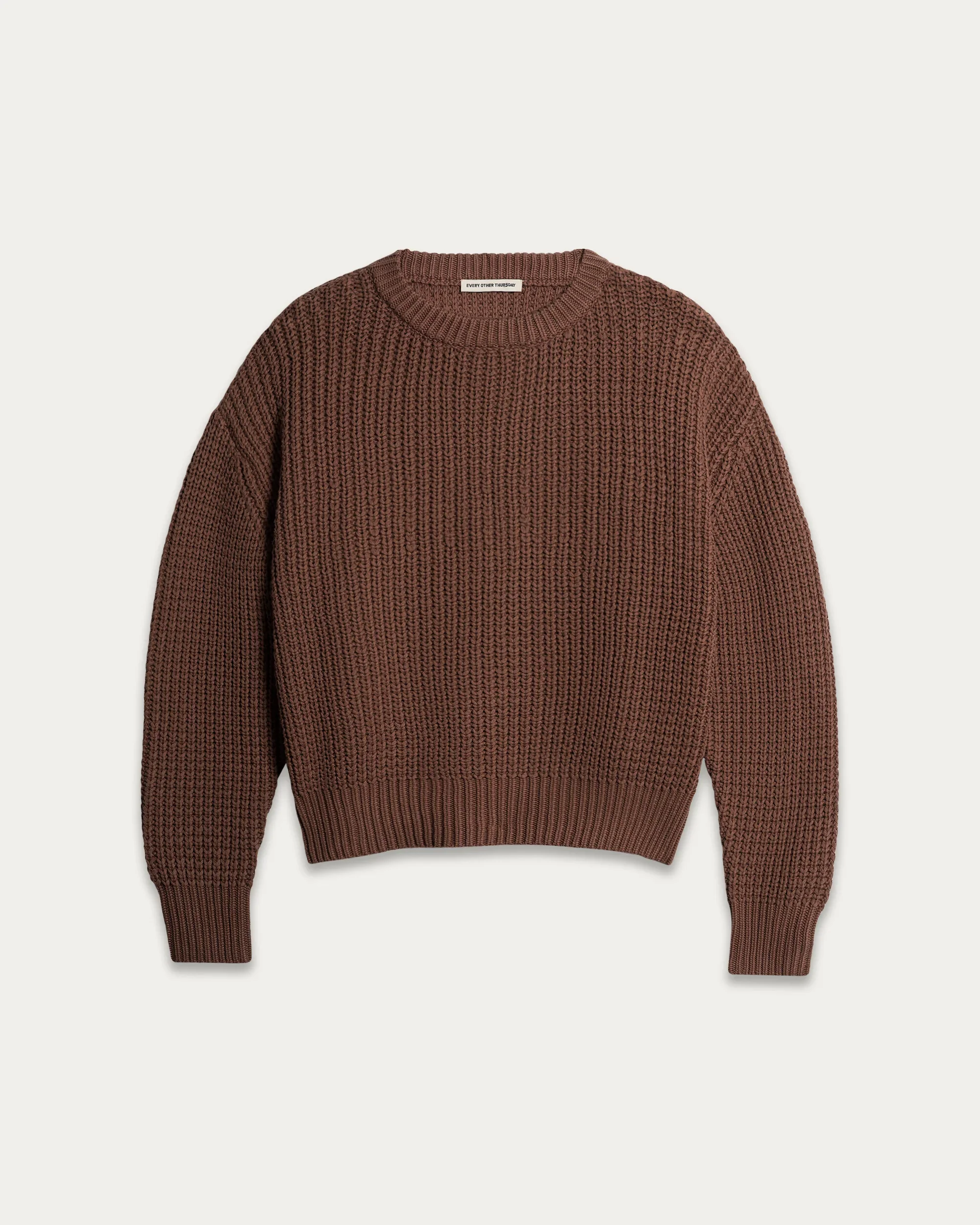 Cotton Fisherman Knit Sweater