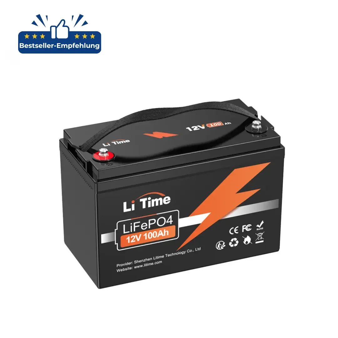 LiTime LiFePO4 12V 100Ah Tiefentladung Lithium Batterie