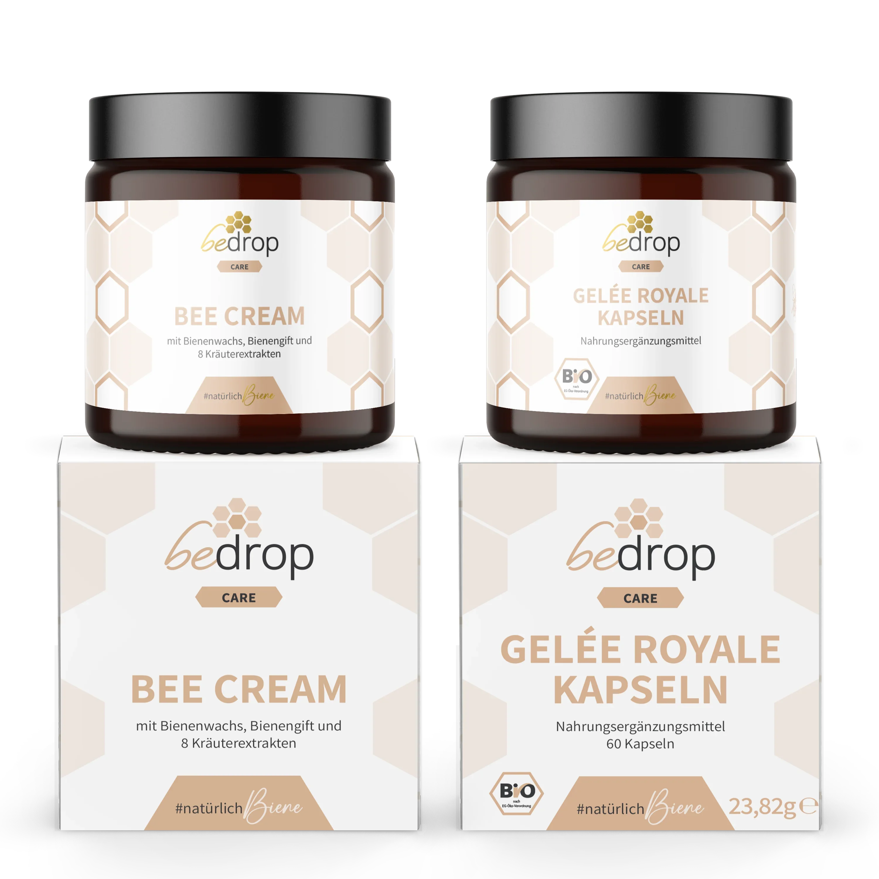 Wohlfühlset | Bee Cream (Bienengiftsalbe) + Gelée Royale Kapseln