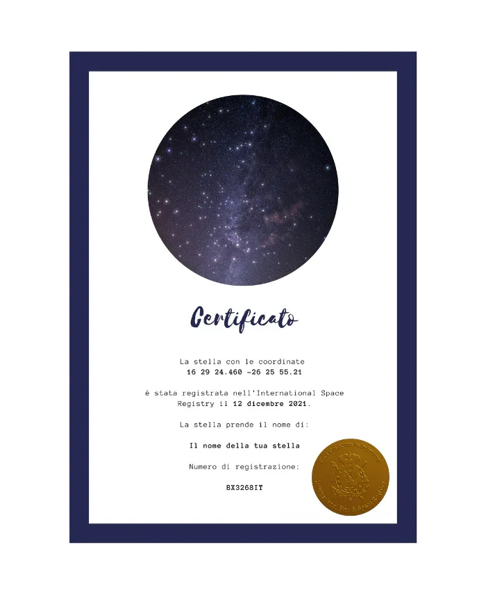 Regala una stella di una costellazione - Supernova